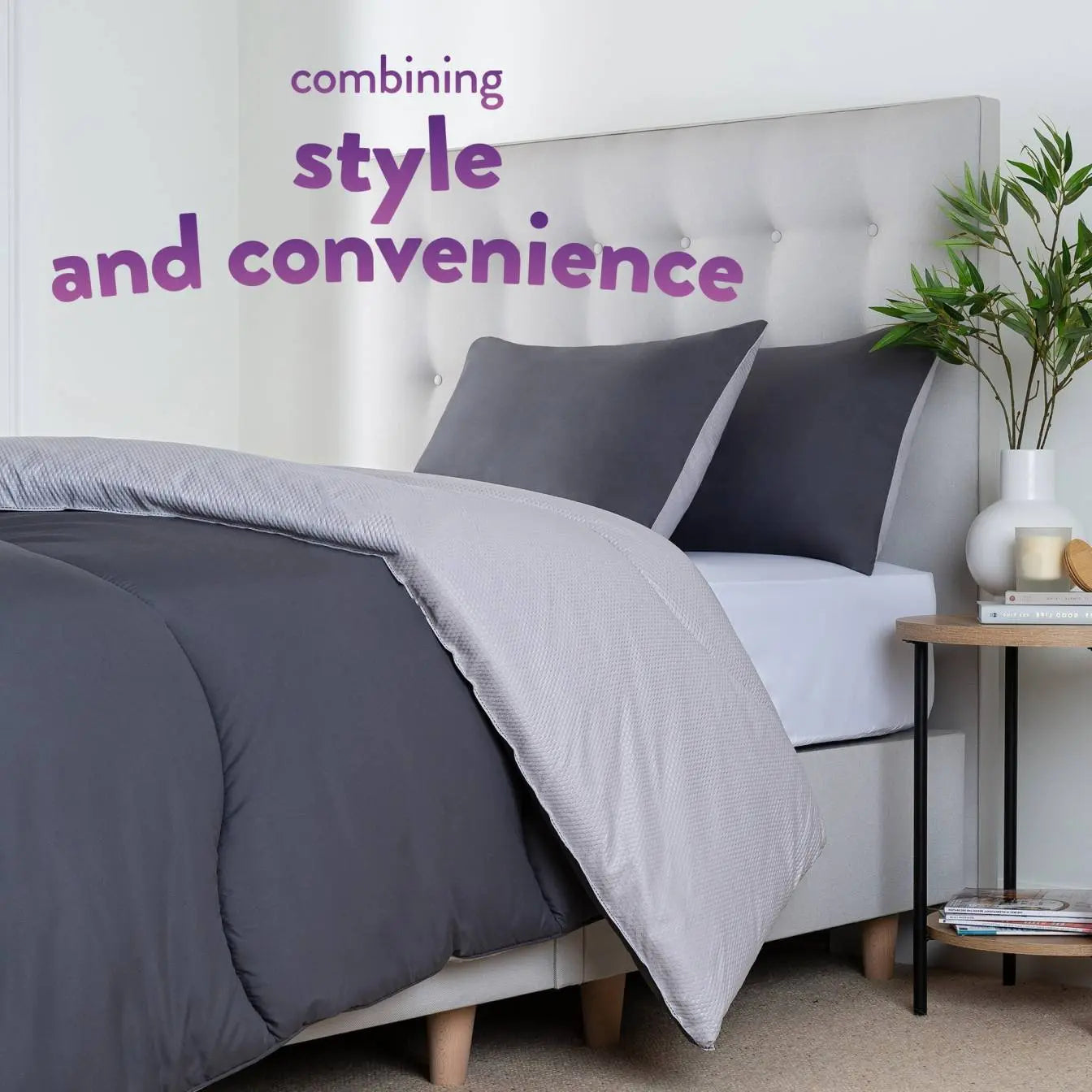 Coverless Comfort 10.5 TOG Embossed Duvet + Pillow Case Slumberdown