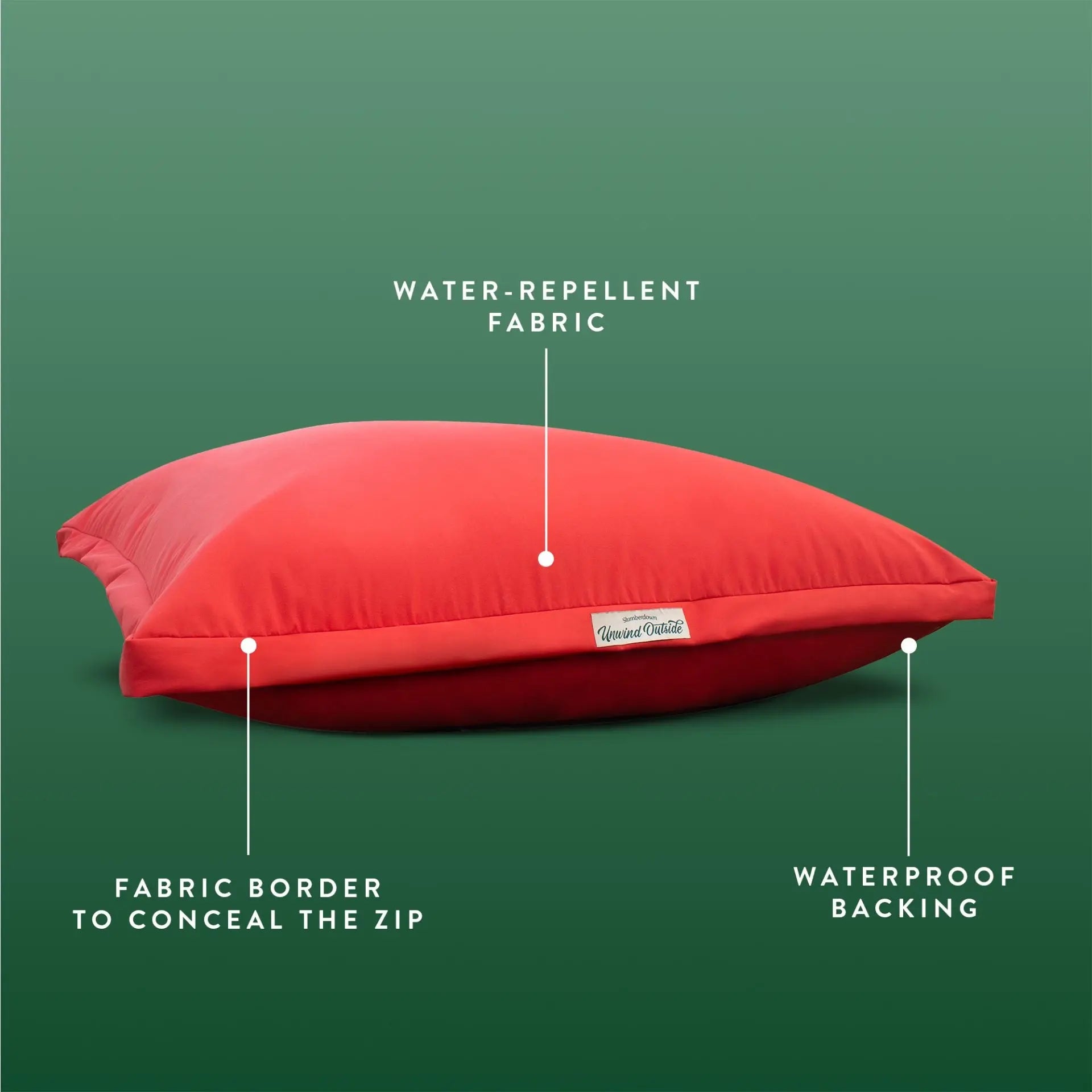 Unwind Outside Big Relax Cushion Slumberdown