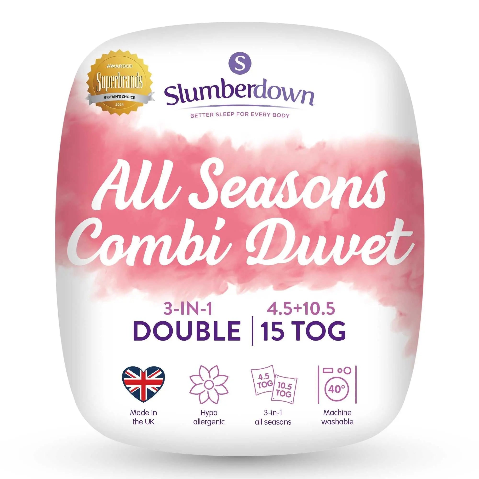 All Seasons 4.5 + 10.5 TOG Duvet Slumberdown