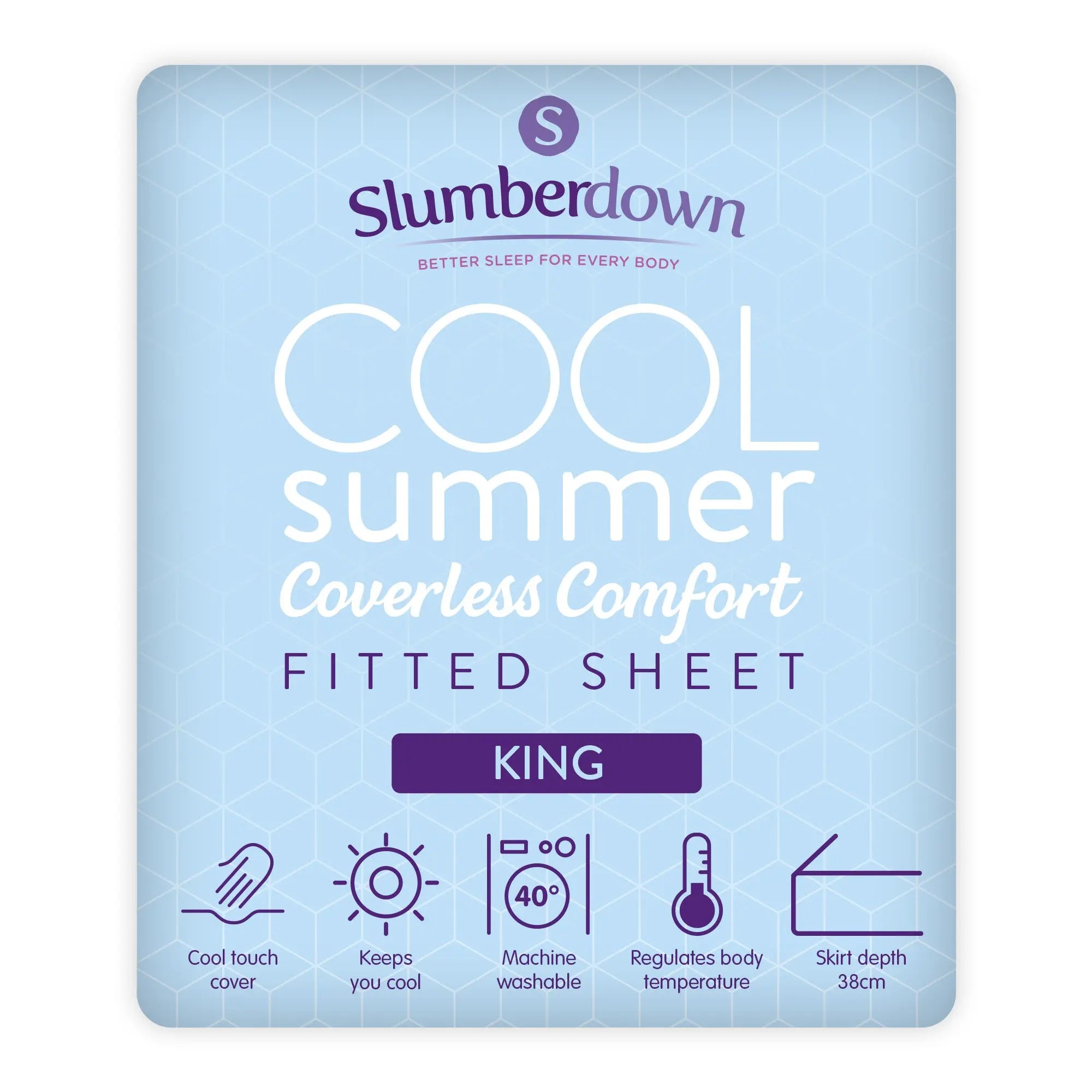 Cool Summer Cooling Fitted Sheet - Slumberdown