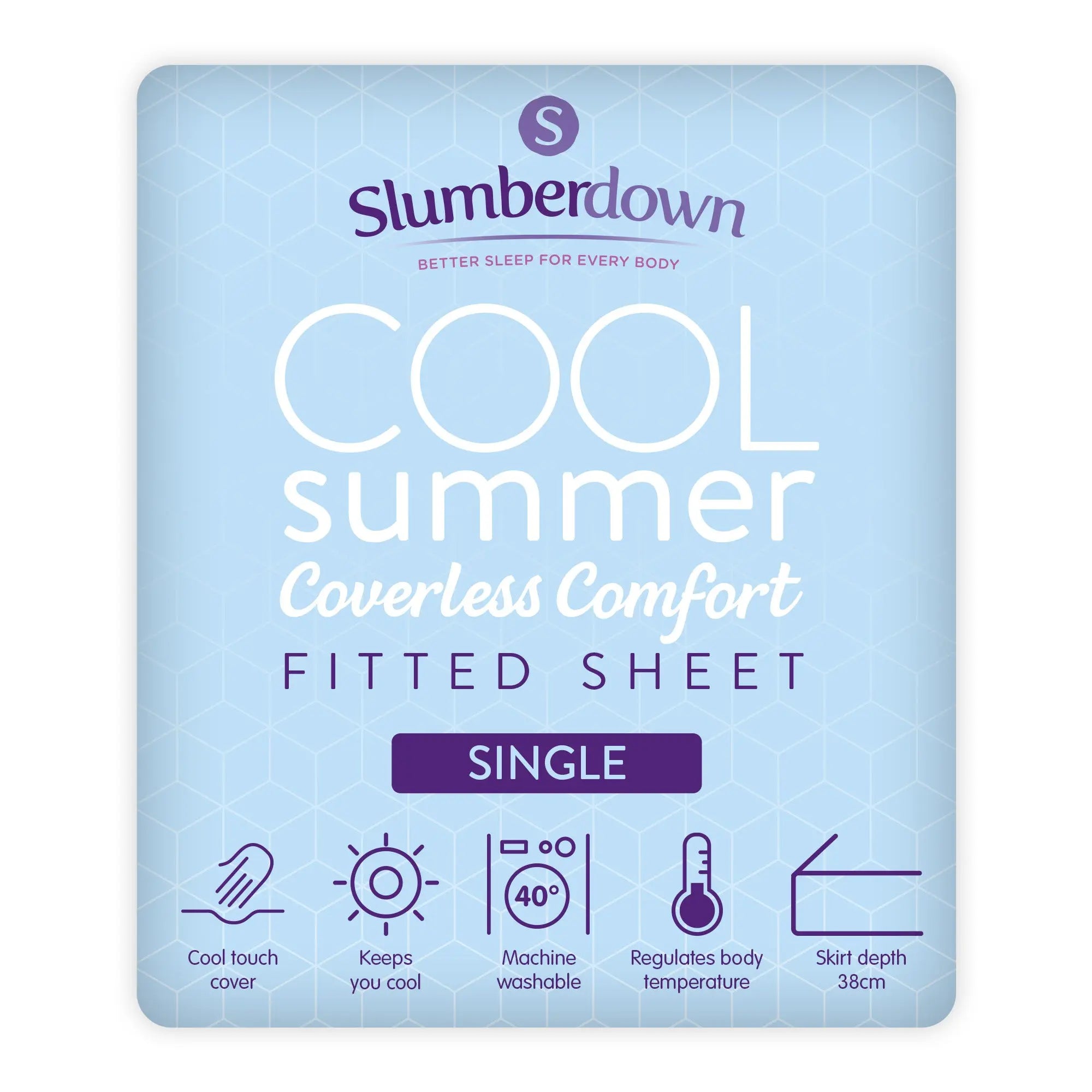 Cool Summer Cooling Fitted Sheet - Slumberdown