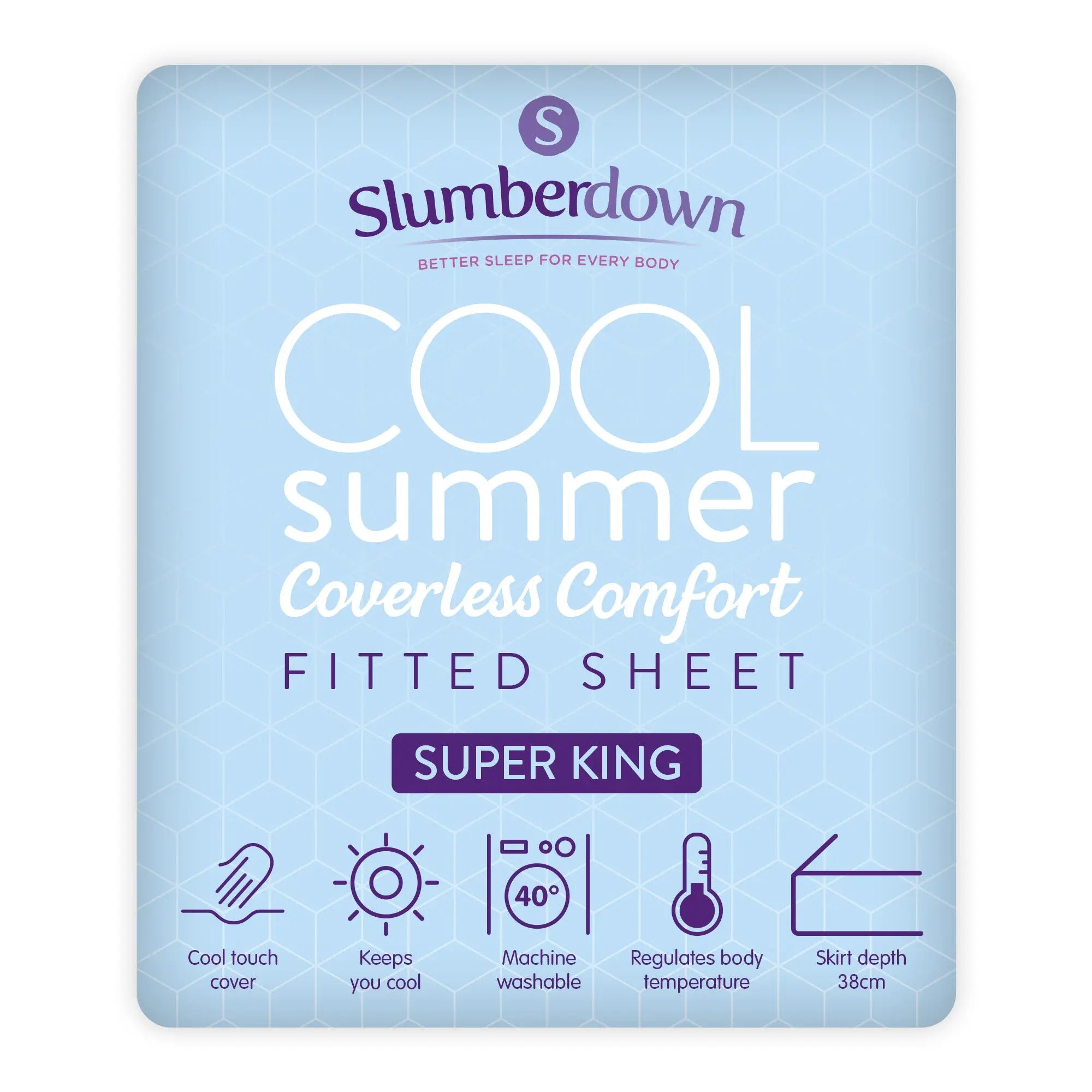Cool Summer Cooling Fitted Sheet - Slumberdown