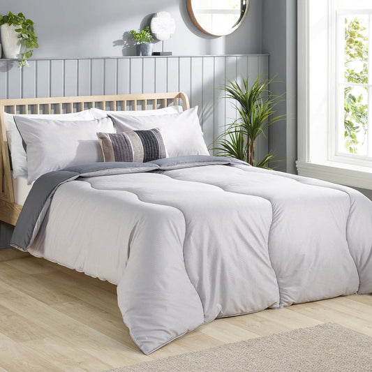 Coverless Comfort Embossed Waffle Duvet, 4.5 Tog Slumberdown