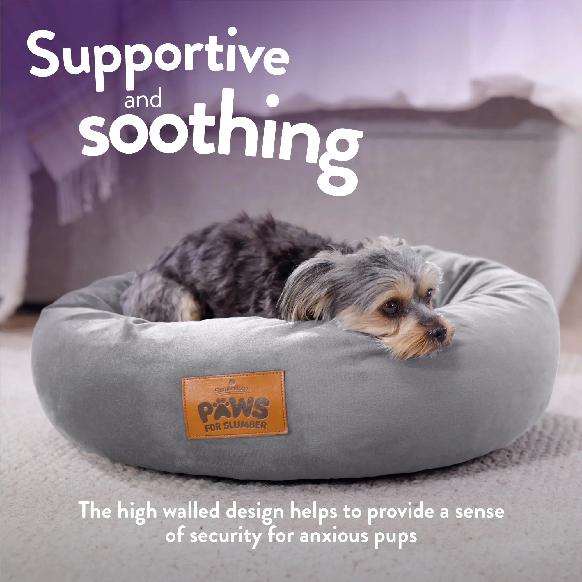 Paws for Slumber Donut Pet Bed - Slumberdown