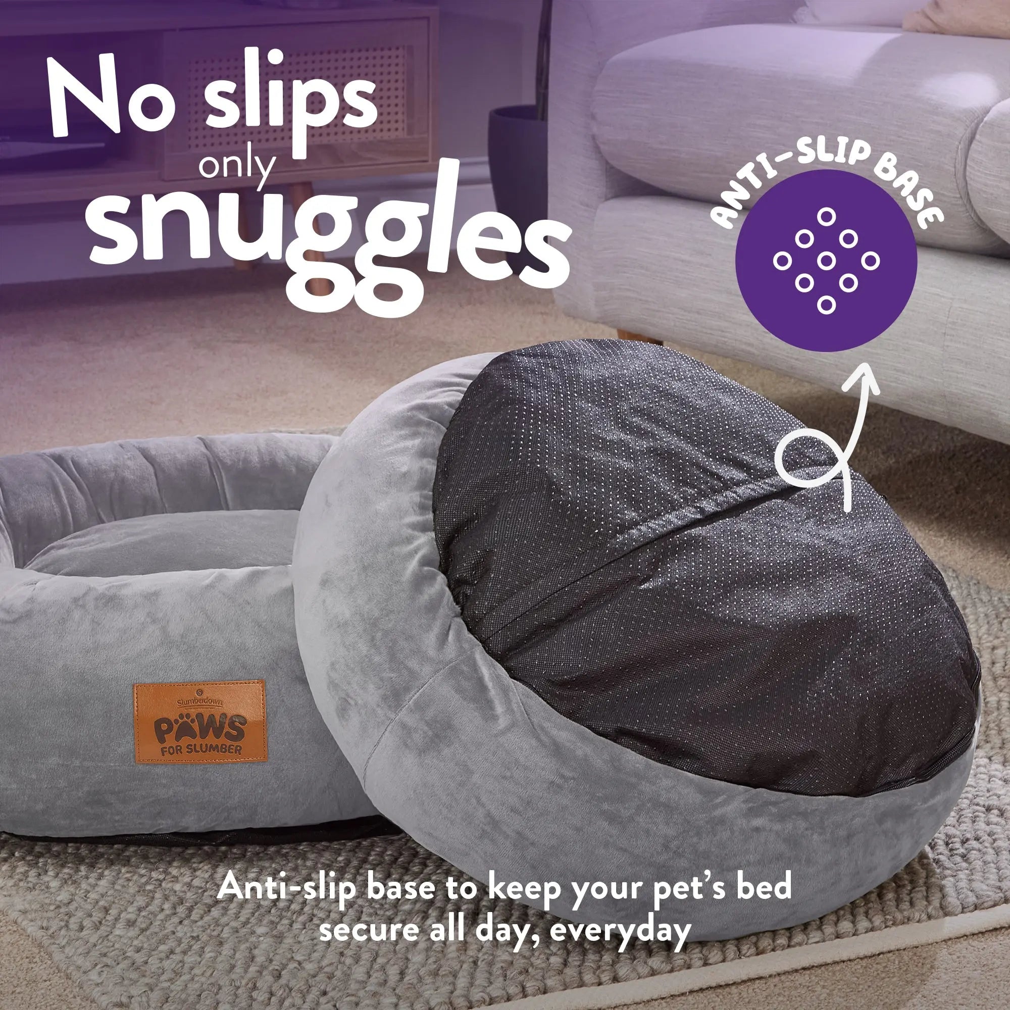 Paws for Slumber Donut Pet Bed - Slumberdown