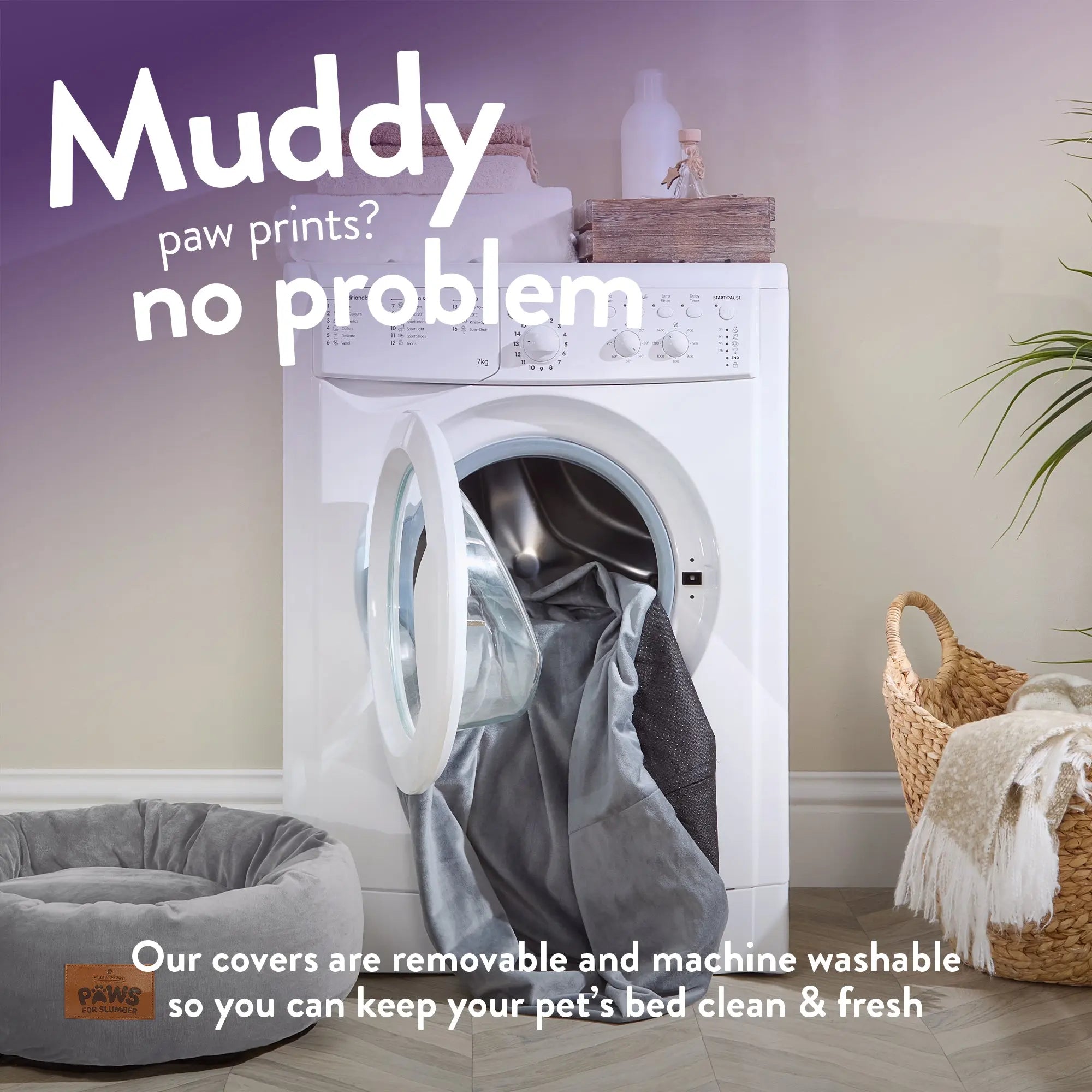 Paws for Slumber Donut Pet Bed - Slumberdown
