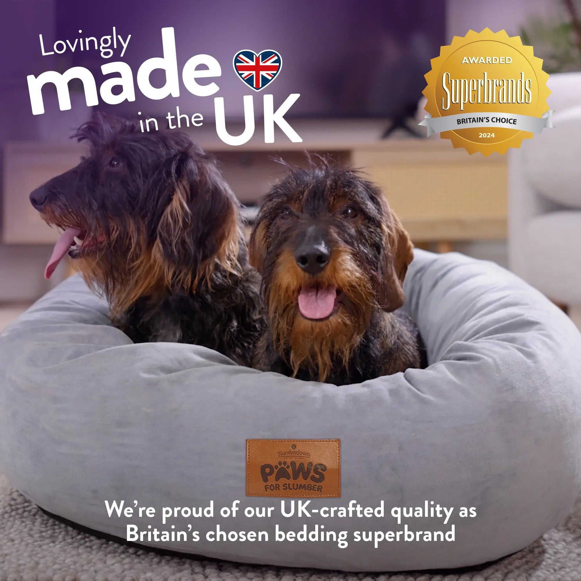 Paws for Slumber Donut Pet Bed - Slumberdown
