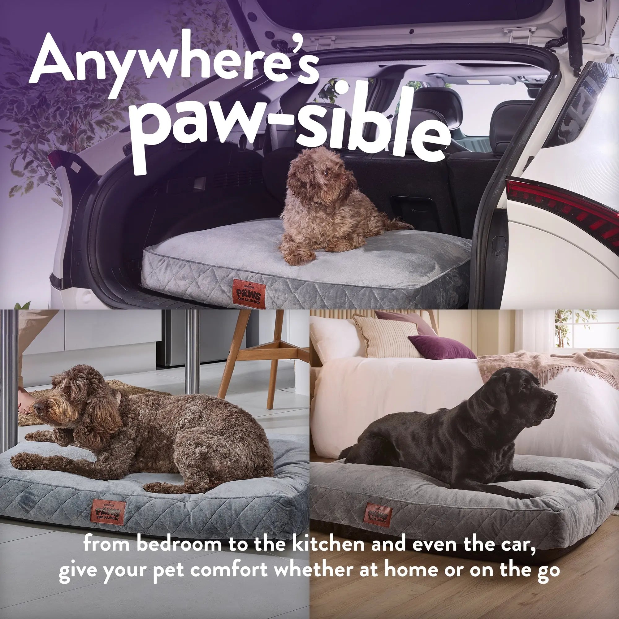 Paws for Slumber Luxury Pet Bed Slumberdown