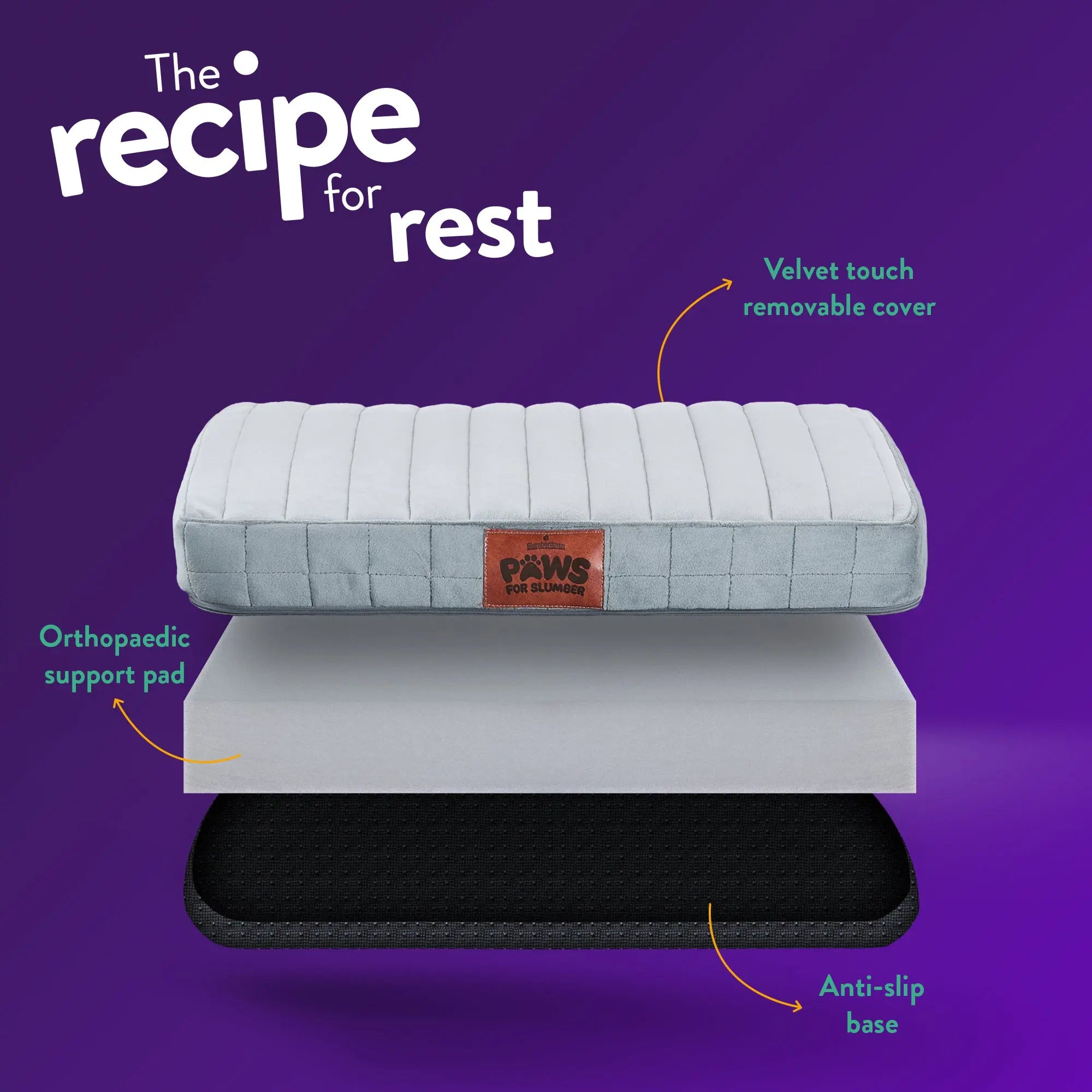 Paws For Slumber Orthopaedic Pet Bed Slumberdown