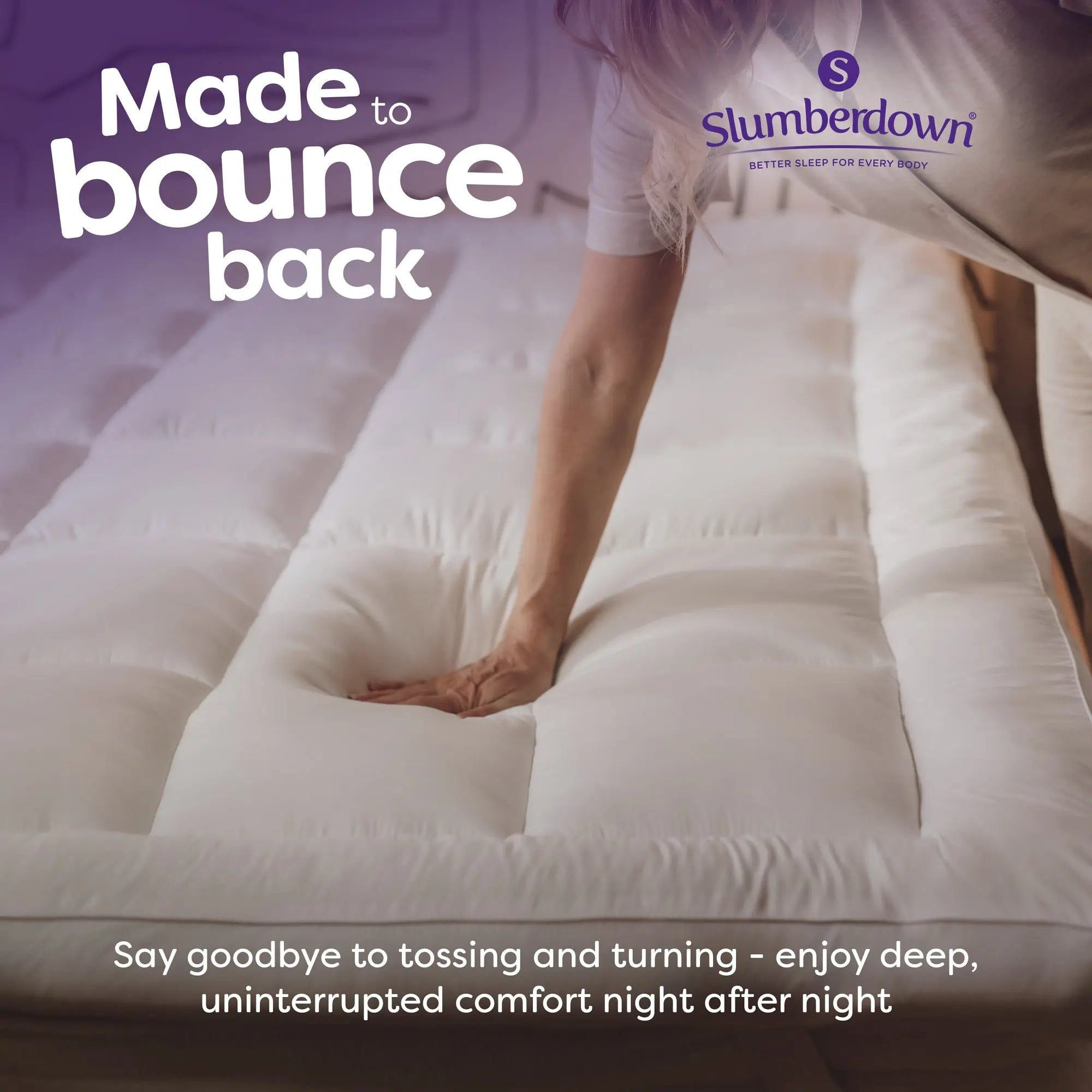Sleep soundly 5cm Mattress Topper Slumberdown