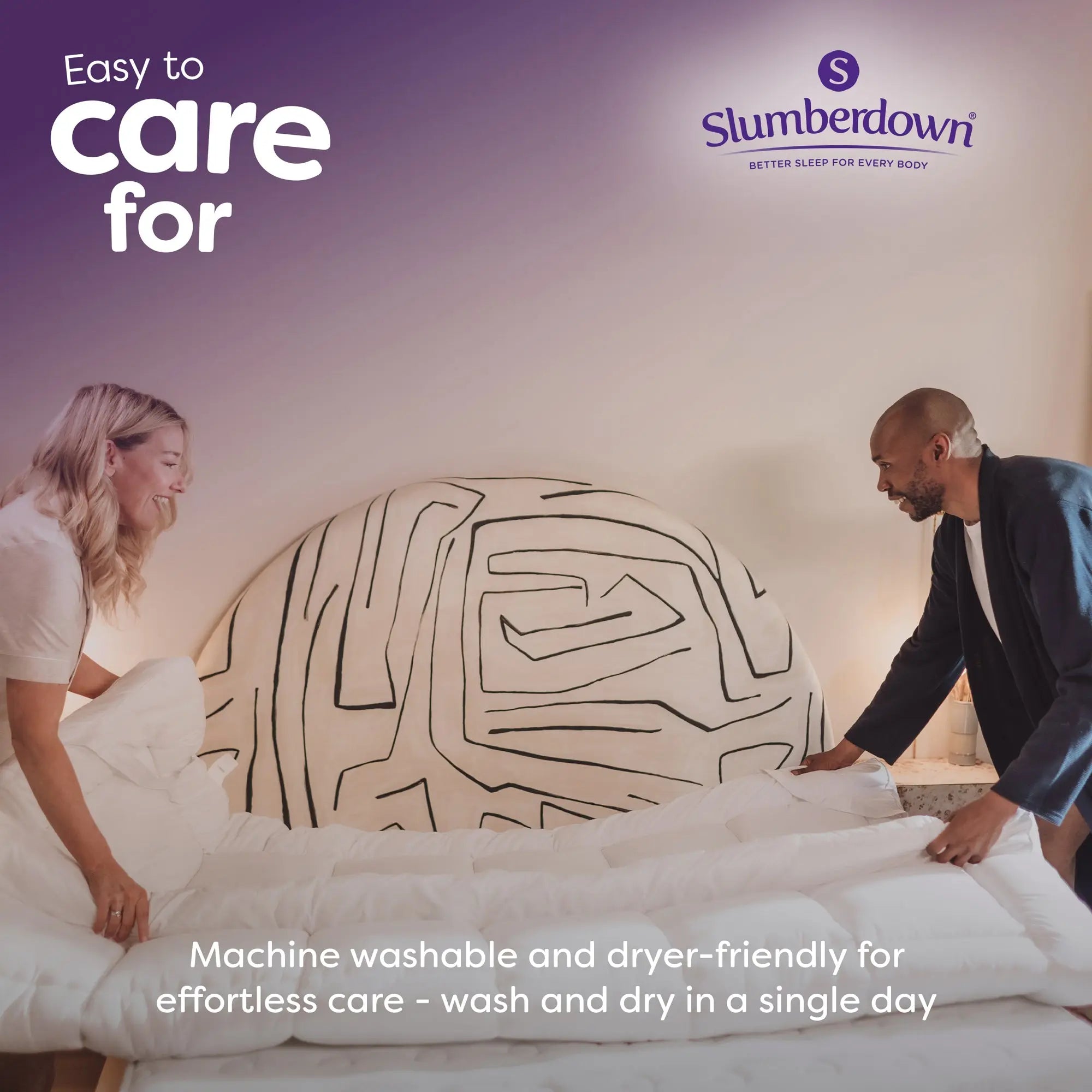 Sleep soundly 5cm Mattress Topper Slumberdown
