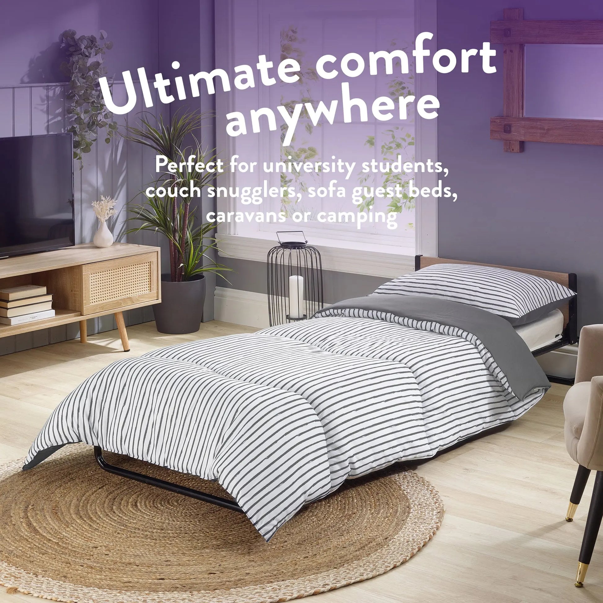 Coverless Comfort 10.5 TOG Printed Duvet + Pillow case Slumberdown