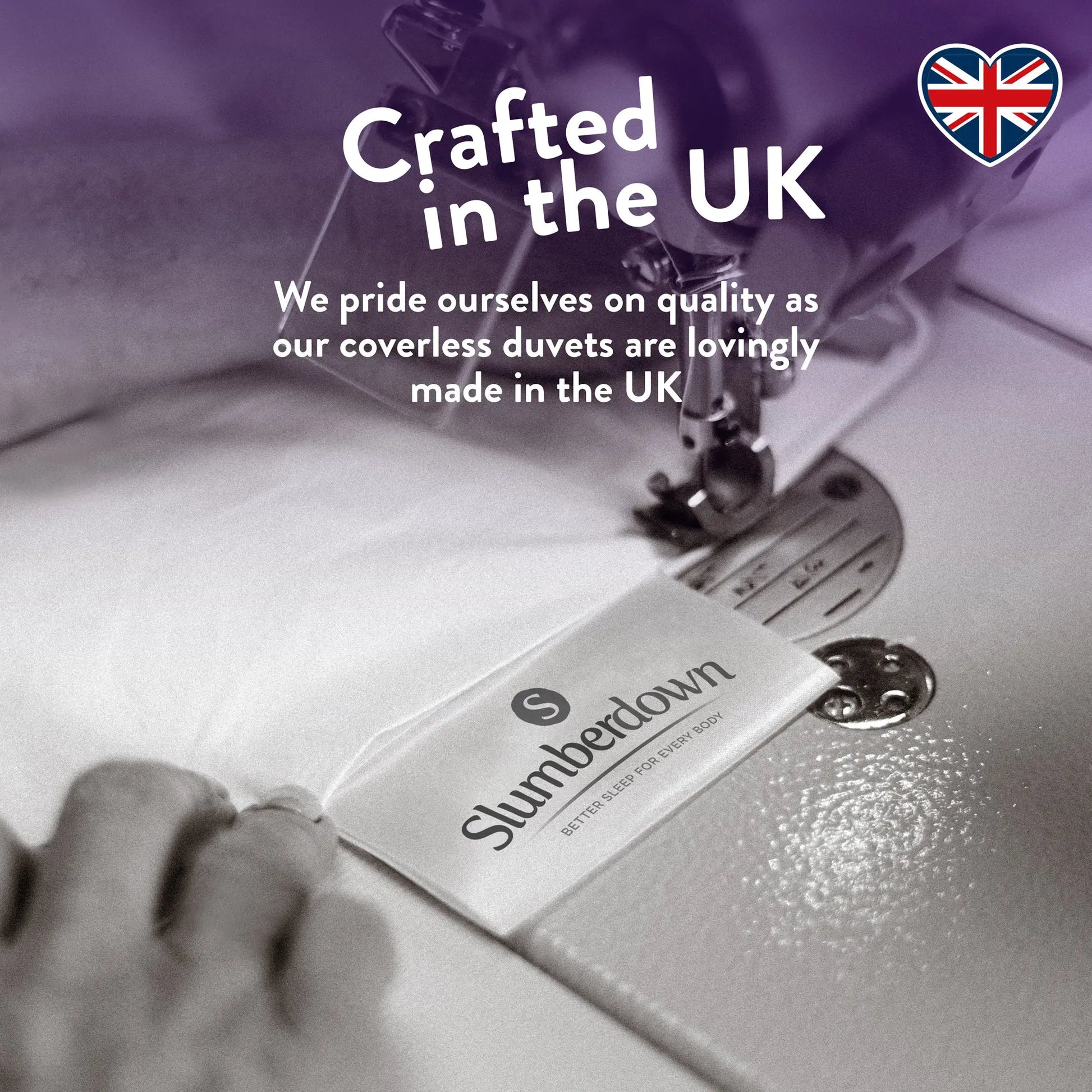 Coverless Comfort 10.5 TOG Printed Duvet + Pillow case Slumberdown