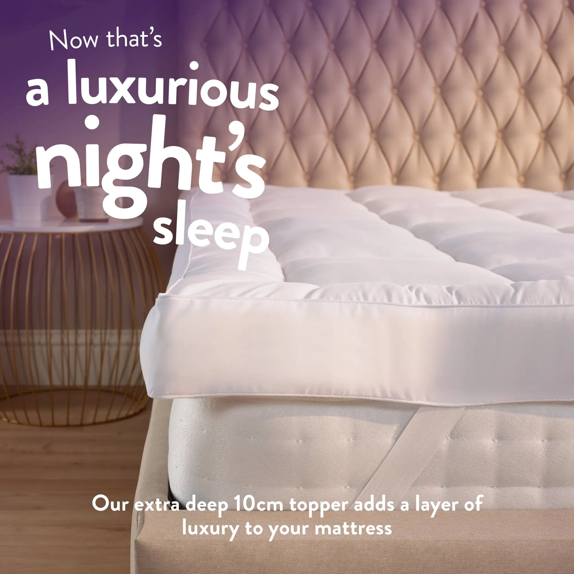 Sleep Soundly 10cm Extra Deep Mattress Topper Slumberdown