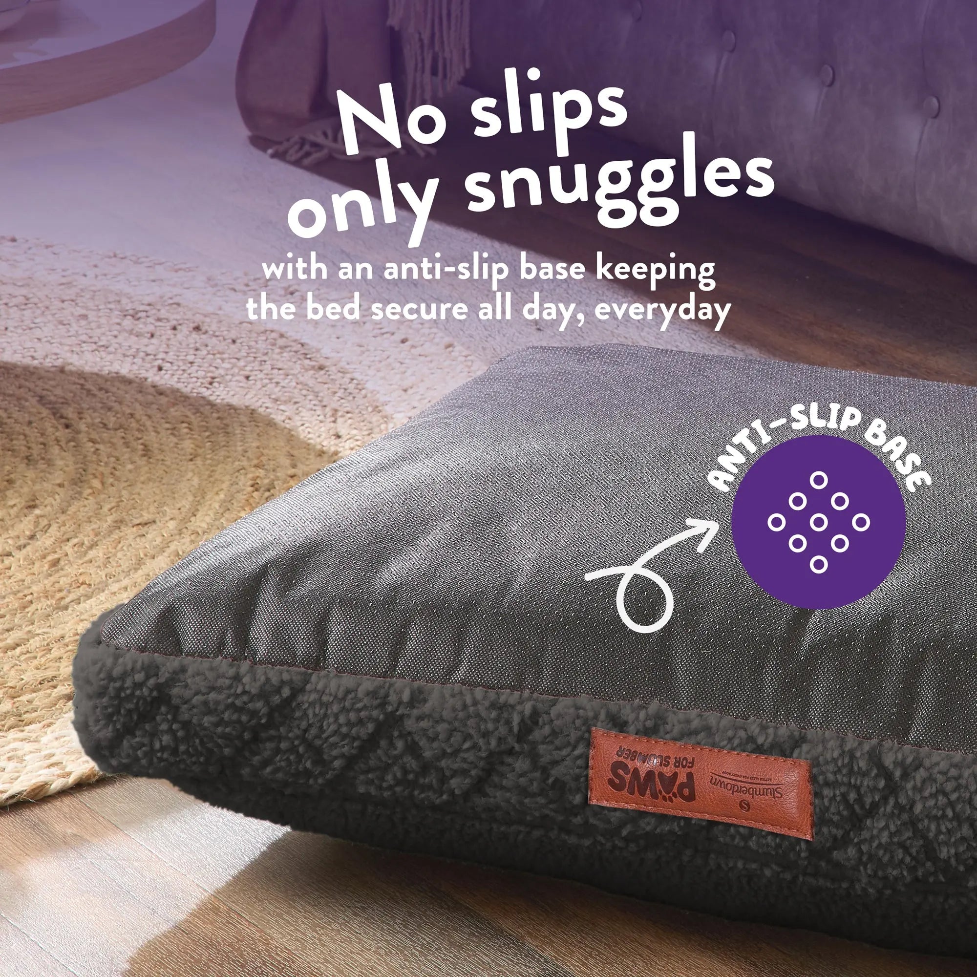 Paws for Slumber Sherpa Pet Bed Cover - Slumberdown