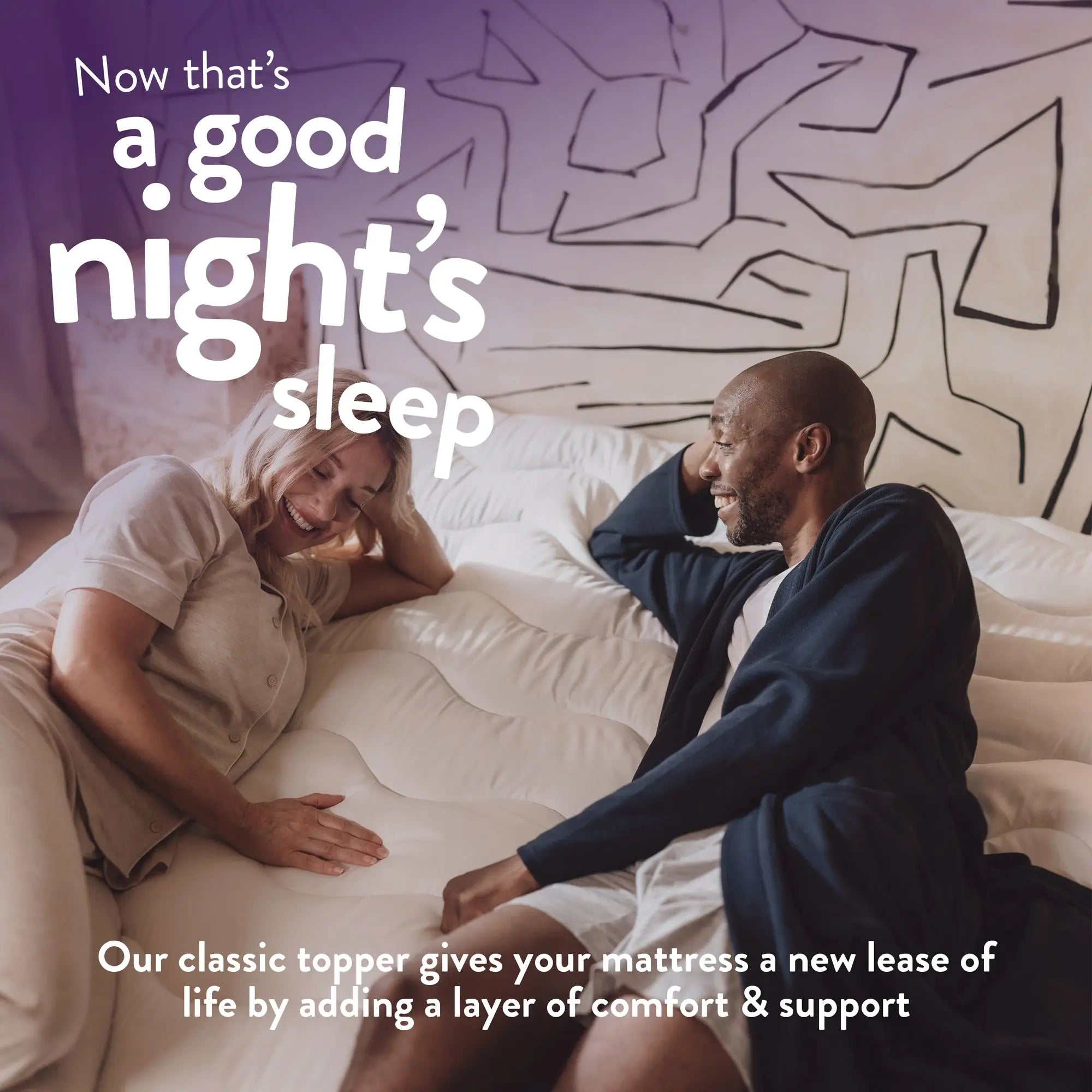 Sleep Soundly Mattress Topper - 2.5cm Slumberdown