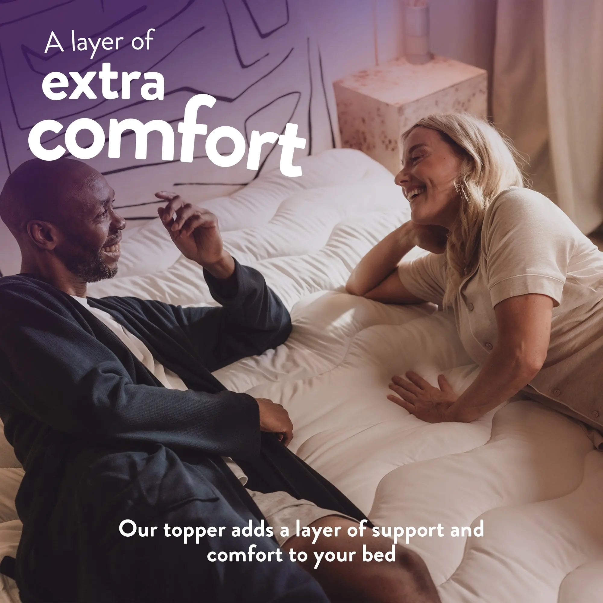 Sleep Soundly Mattress Topper - 2.5cm Slumberdown