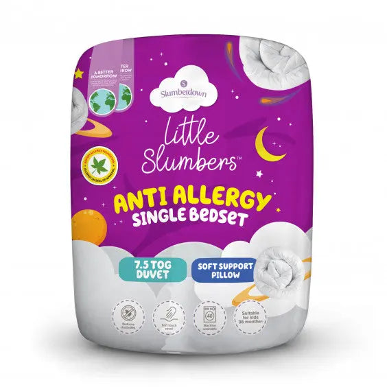 Little Slumbers Anti Allergy Kids Bedset 7.5 Tog Slumberdown