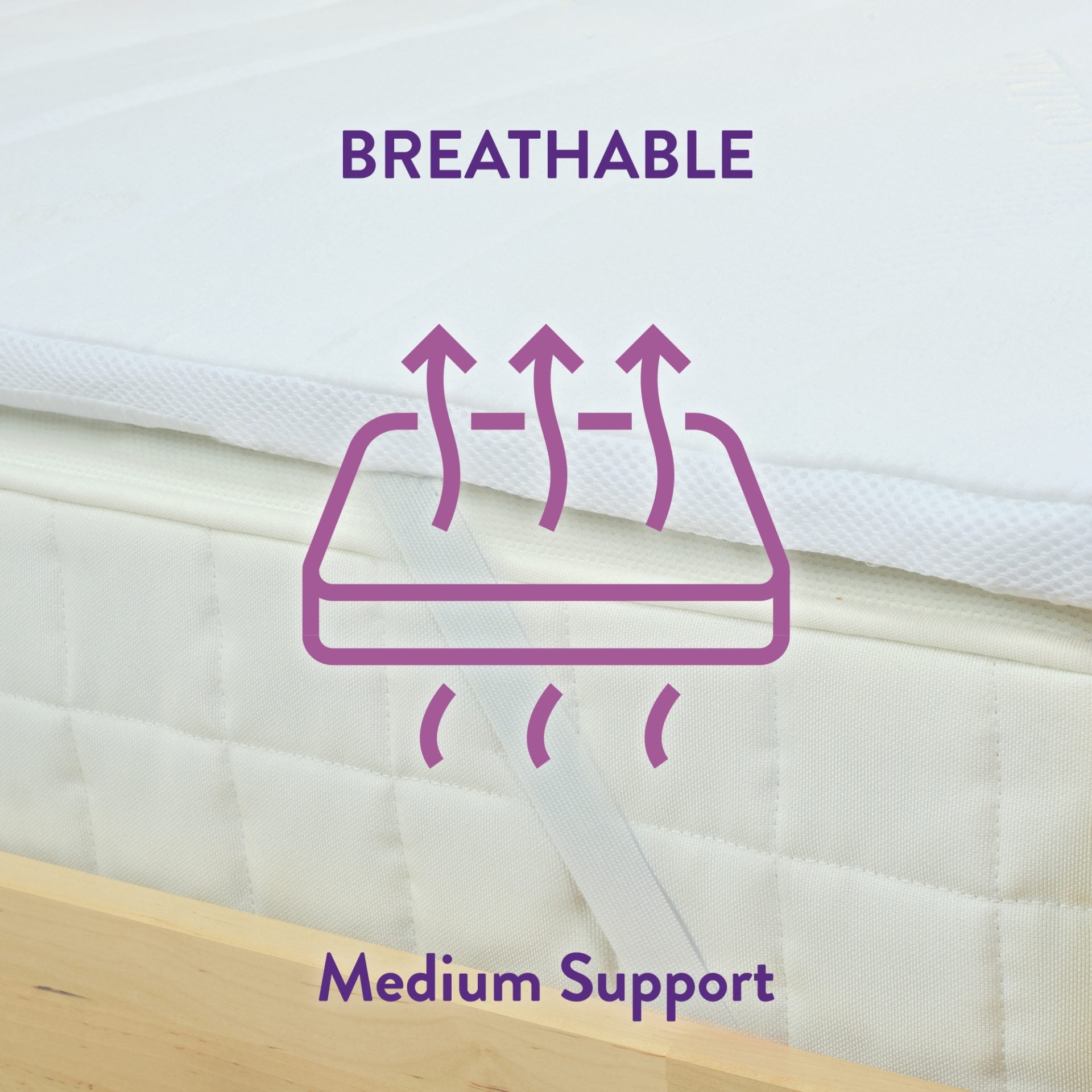 Breathable Airstream Mattress Topper Slumberdown