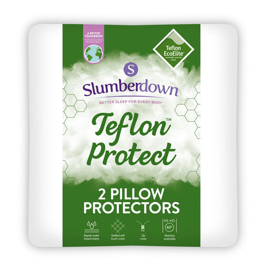 Teflon Protection Pillow Protector 2 Pack Slumberdown