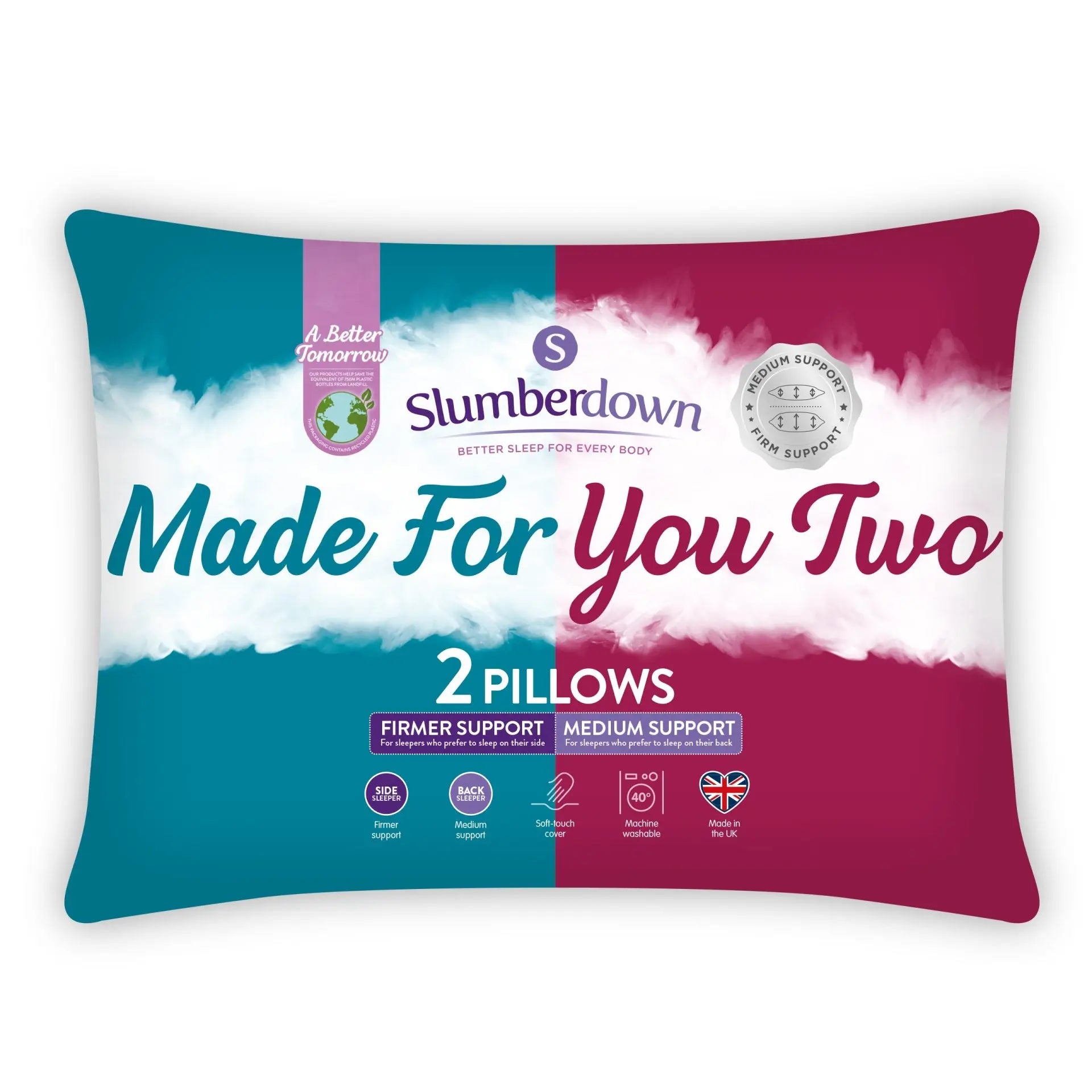 Made For You Two Pillow Slumberdown - Main Image