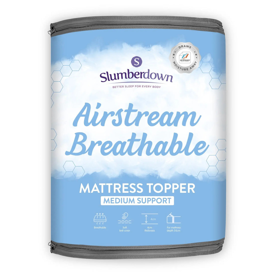 Breathable Airstream Mattress Topper - Slumberdown