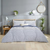 Coverless Comfort 10.5 TOG Navy Striped Duvet + Pillow case Slumberdown