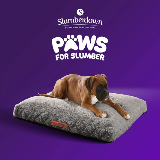 Paws for Slumber Sherpa Fleece Pet Bed Slumberdown