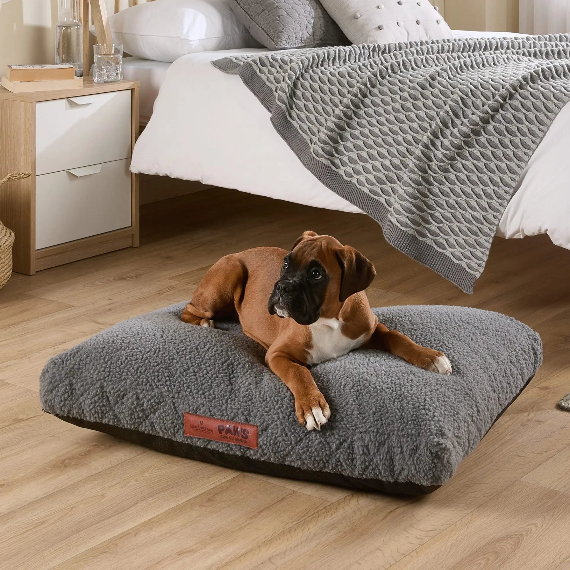 Paws for Slumber Sherpa Fleece Pet Bed Slumberdown