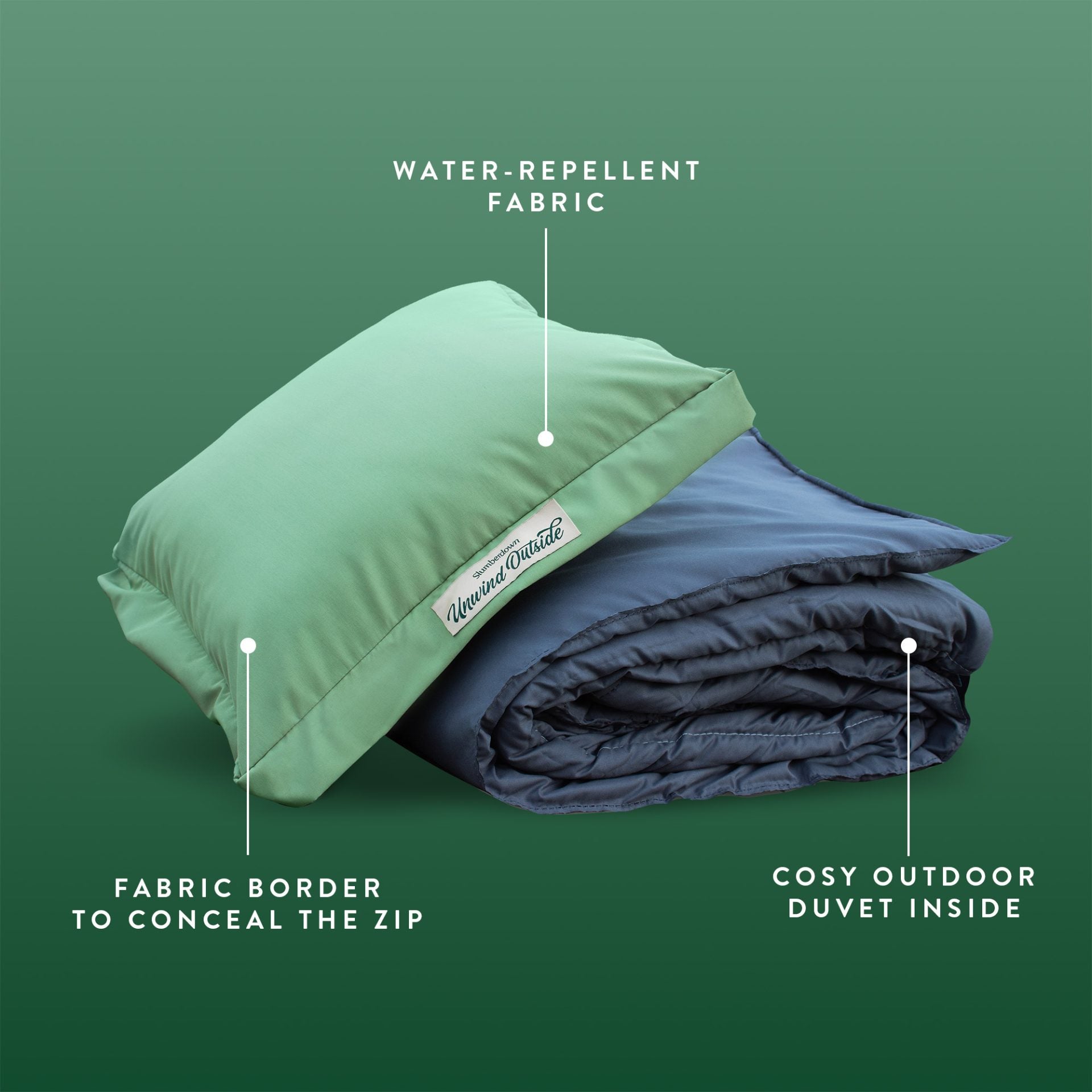 Unwind Outside 2-In-1 Waterproof Cocoon Set