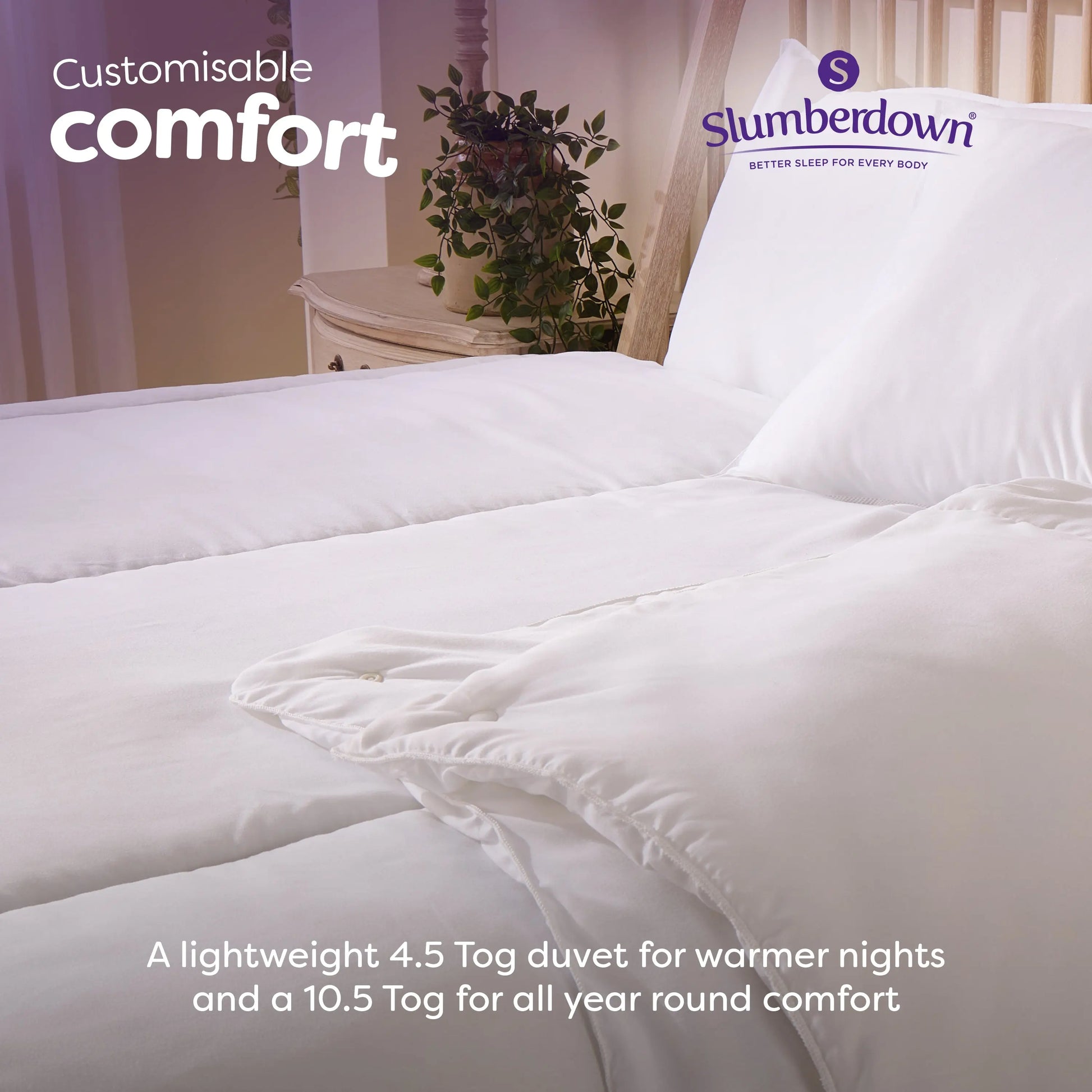 All Seasons 4.5 + 10.5 TOG Duvet Slumberdown
