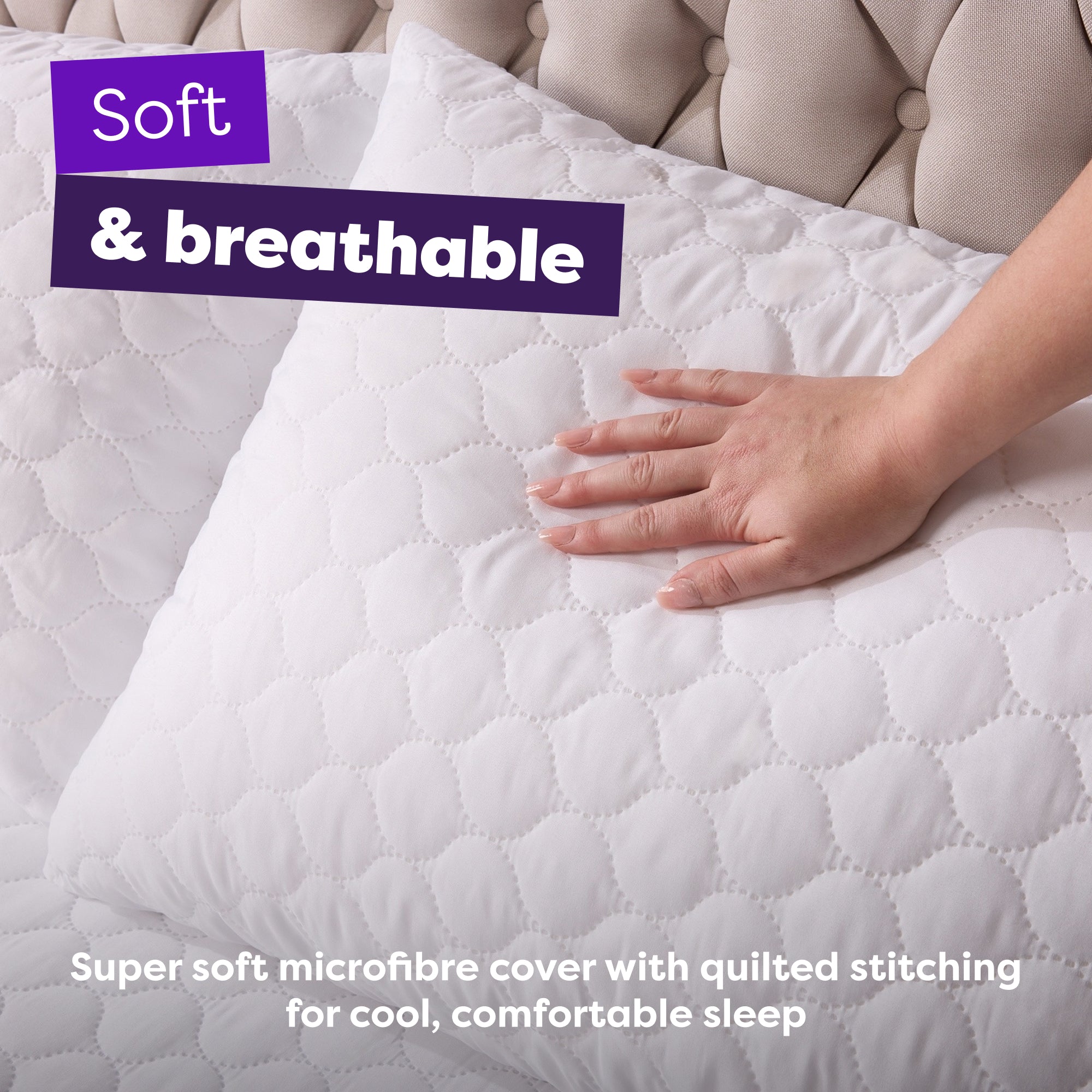 Anti Allergy Protection Pillow Protector 2 Pack