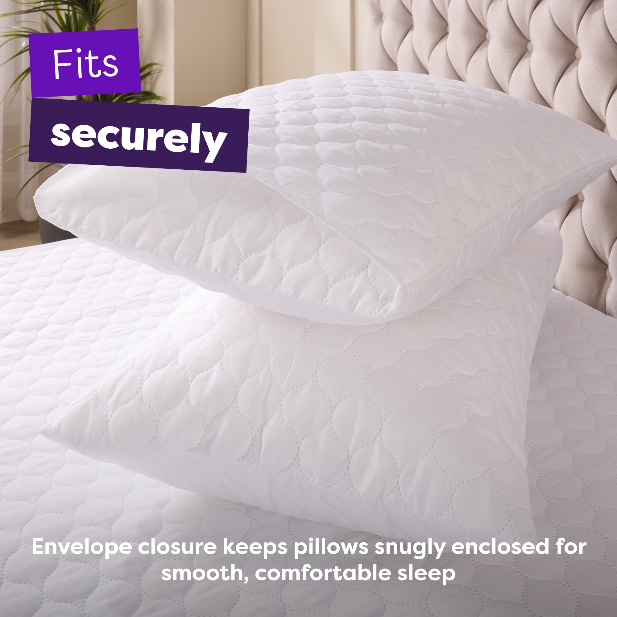 Anti Allergy Protection Pillow Protector 2 Pack