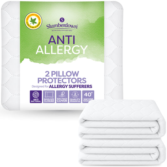 Anti Allergy Protection Pillow Protector 2 Pack