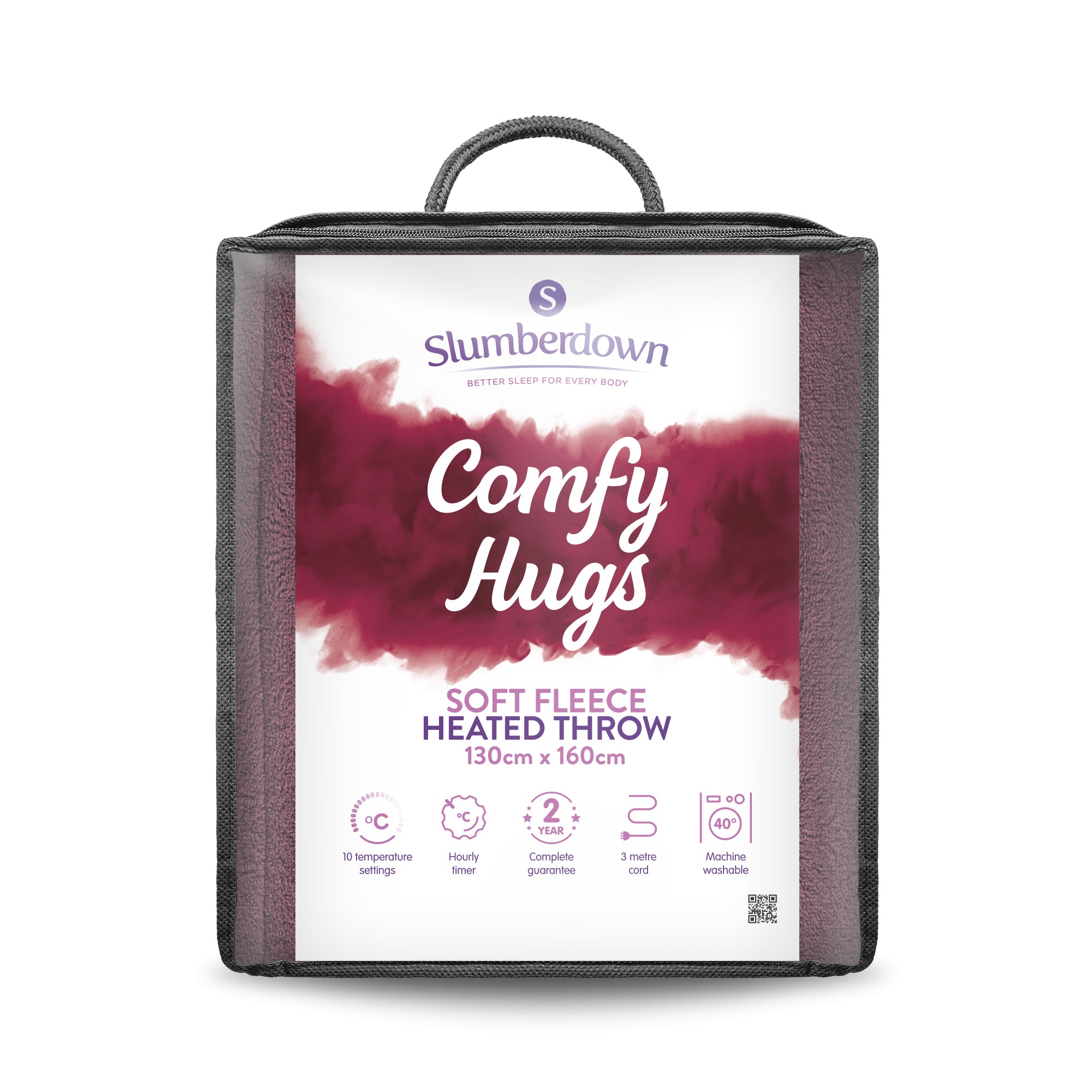 Comfy Hugs Heated Throw