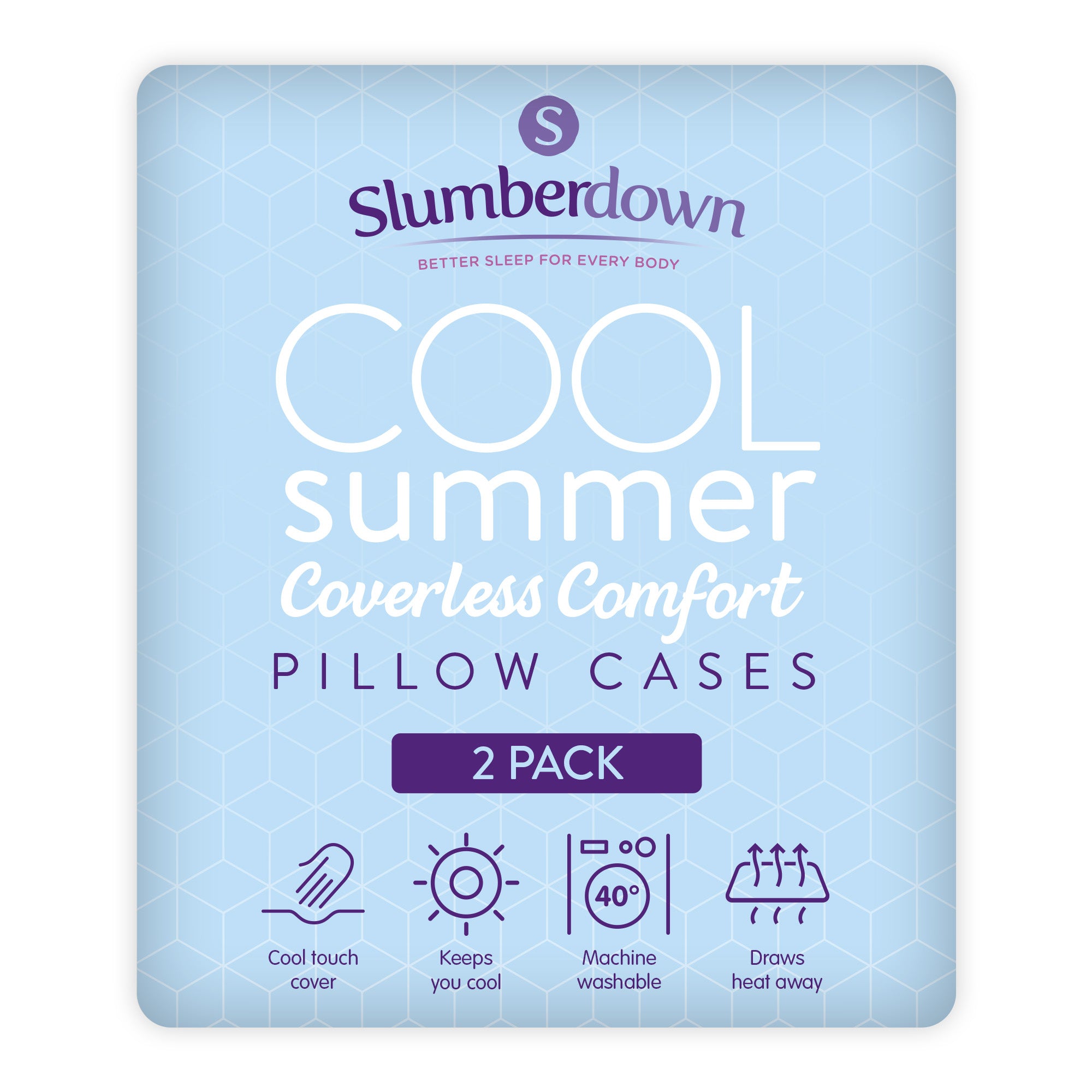 Cool Summer Cooling Pillowcase - Slumberdown