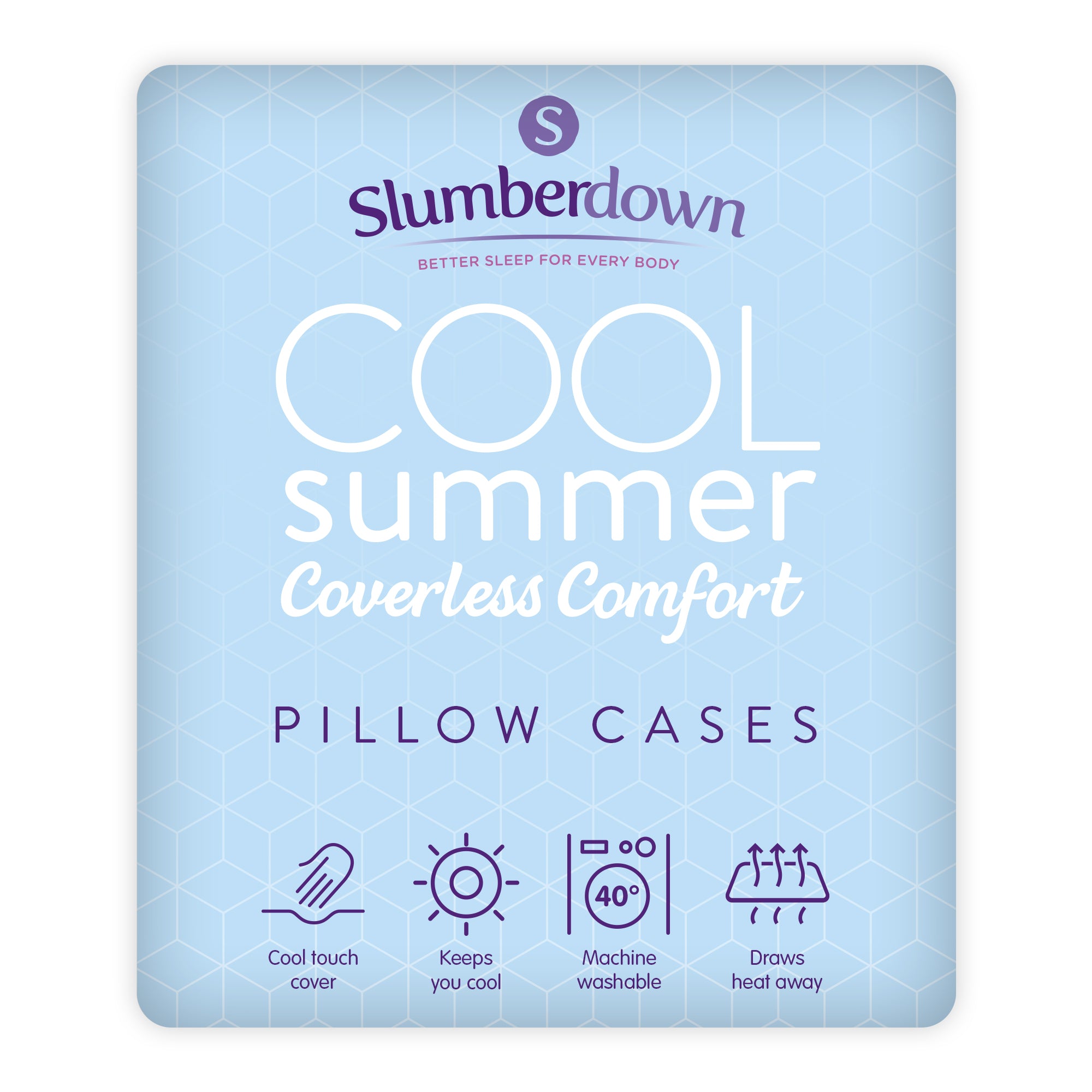 Cool Summer Cooling Pillowcase - Slumberdown