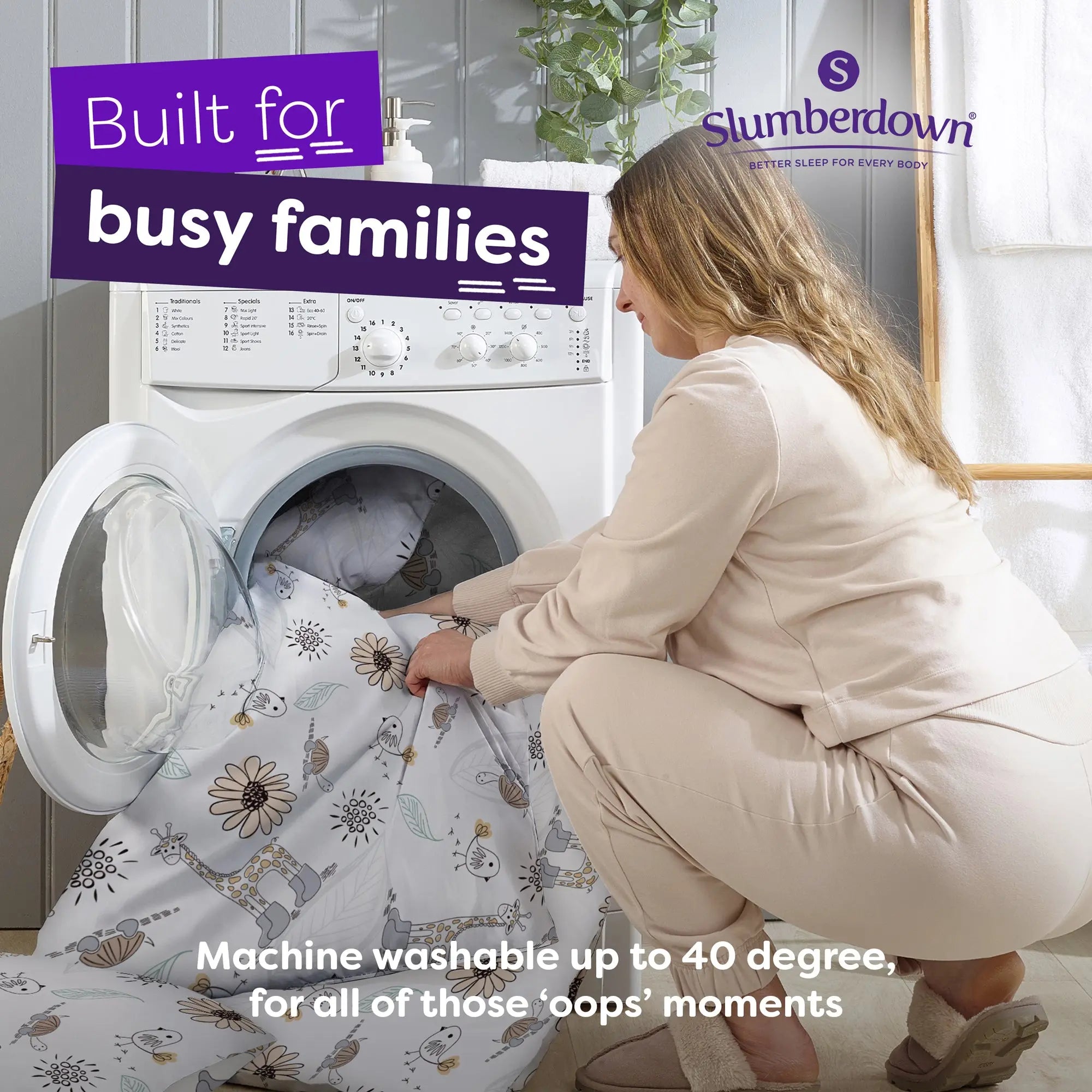 Slumberdown Kids Animal Print Coverless Comfort Duvet Slumberdown