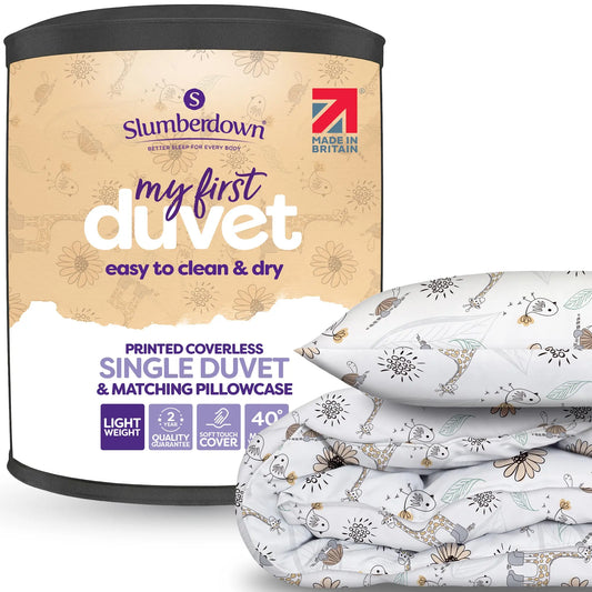 Slumberdown Kids Animal Print Coverless Comfort Duvet Slumberdown