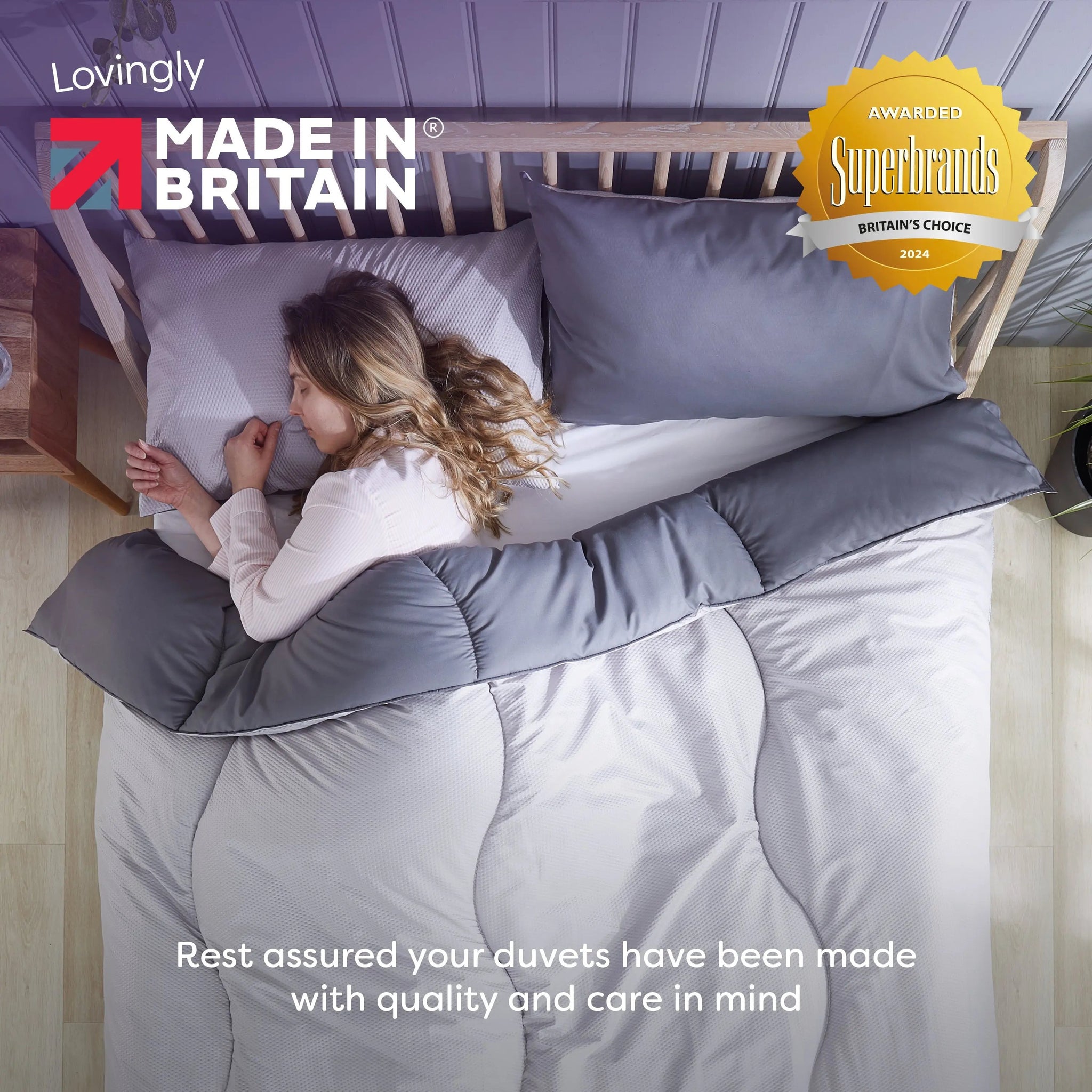 Coverless Comfort Embossed Waffle Duvet, 4.5 Tog Slumberdown