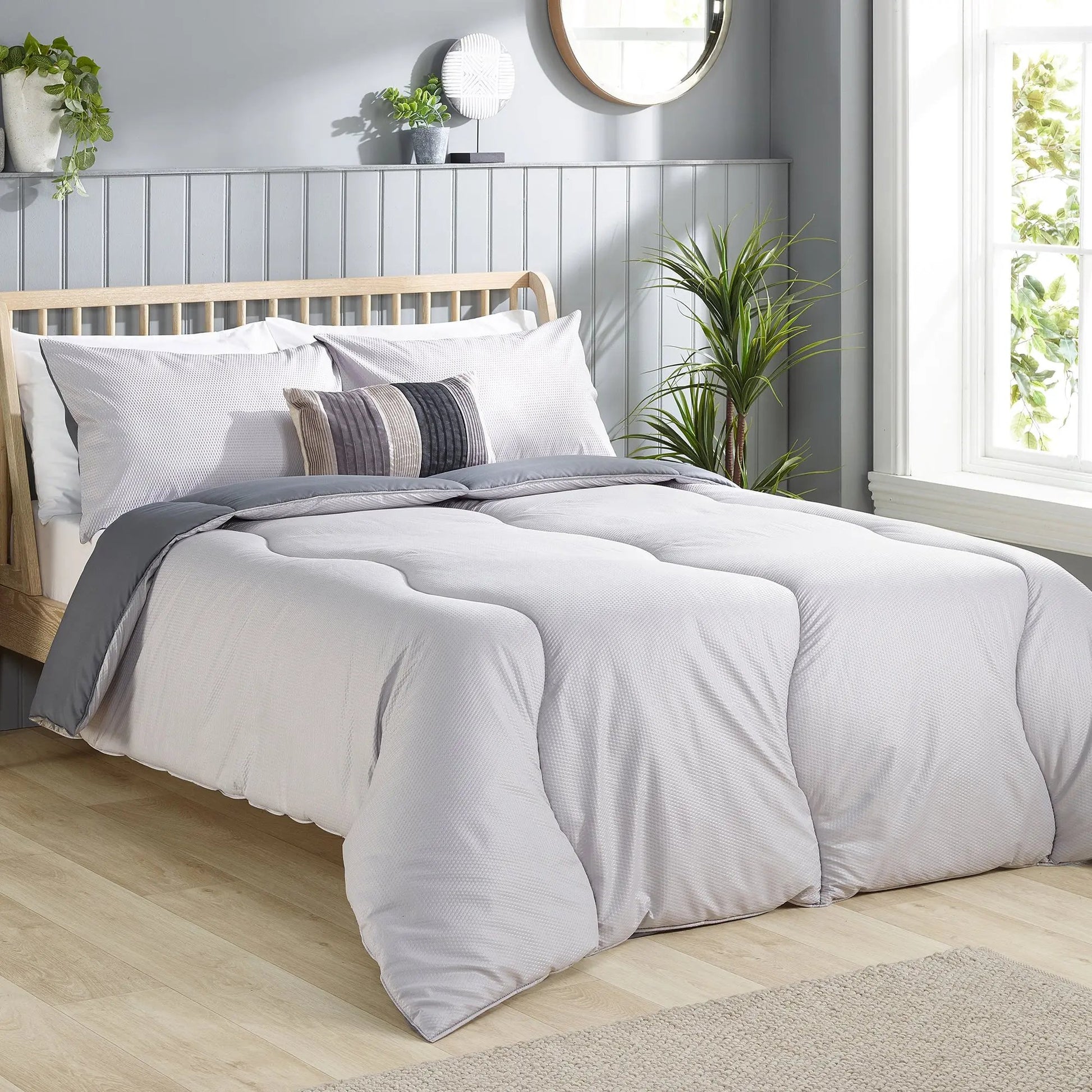 Coverless Comfort Embossed Waffle Duvet, 4.5 Tog Slumberdown
