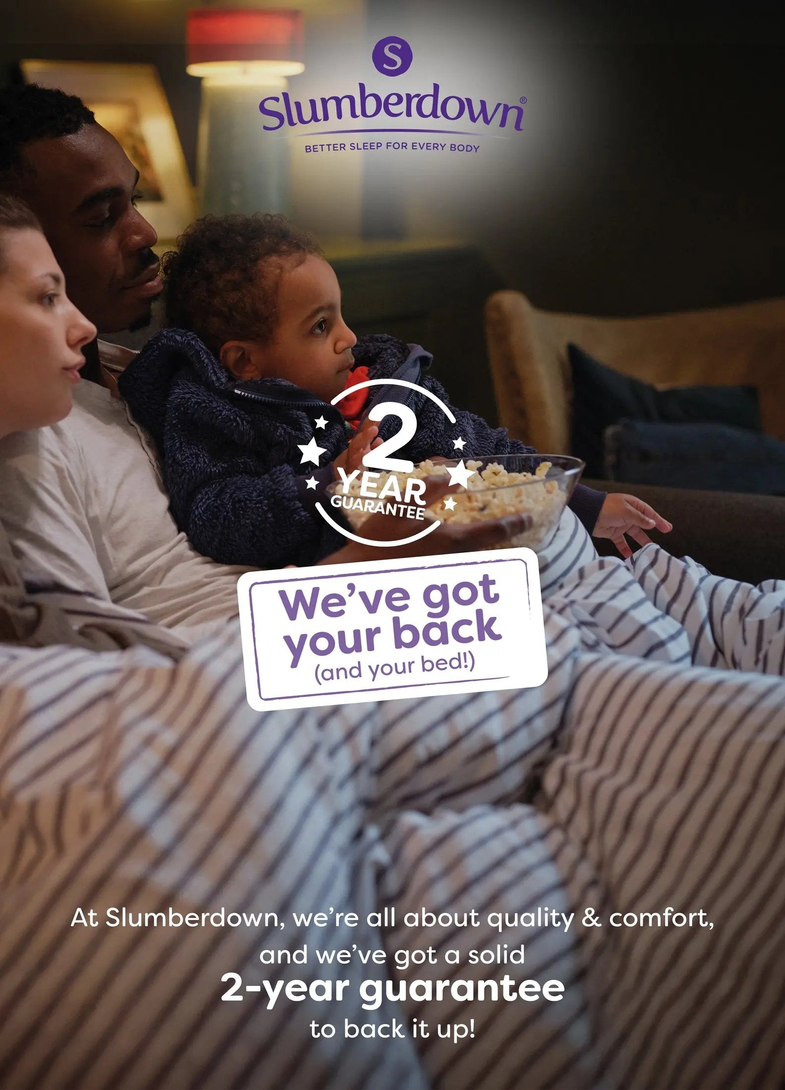 Coverless Comfort Embossed Herringbone Navy Duvet, 10.5 Tog Slumberdown