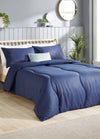 Coverless Comfort Embossed Herringbone Navy Duvet, 10.5 Tog Slumberdown
