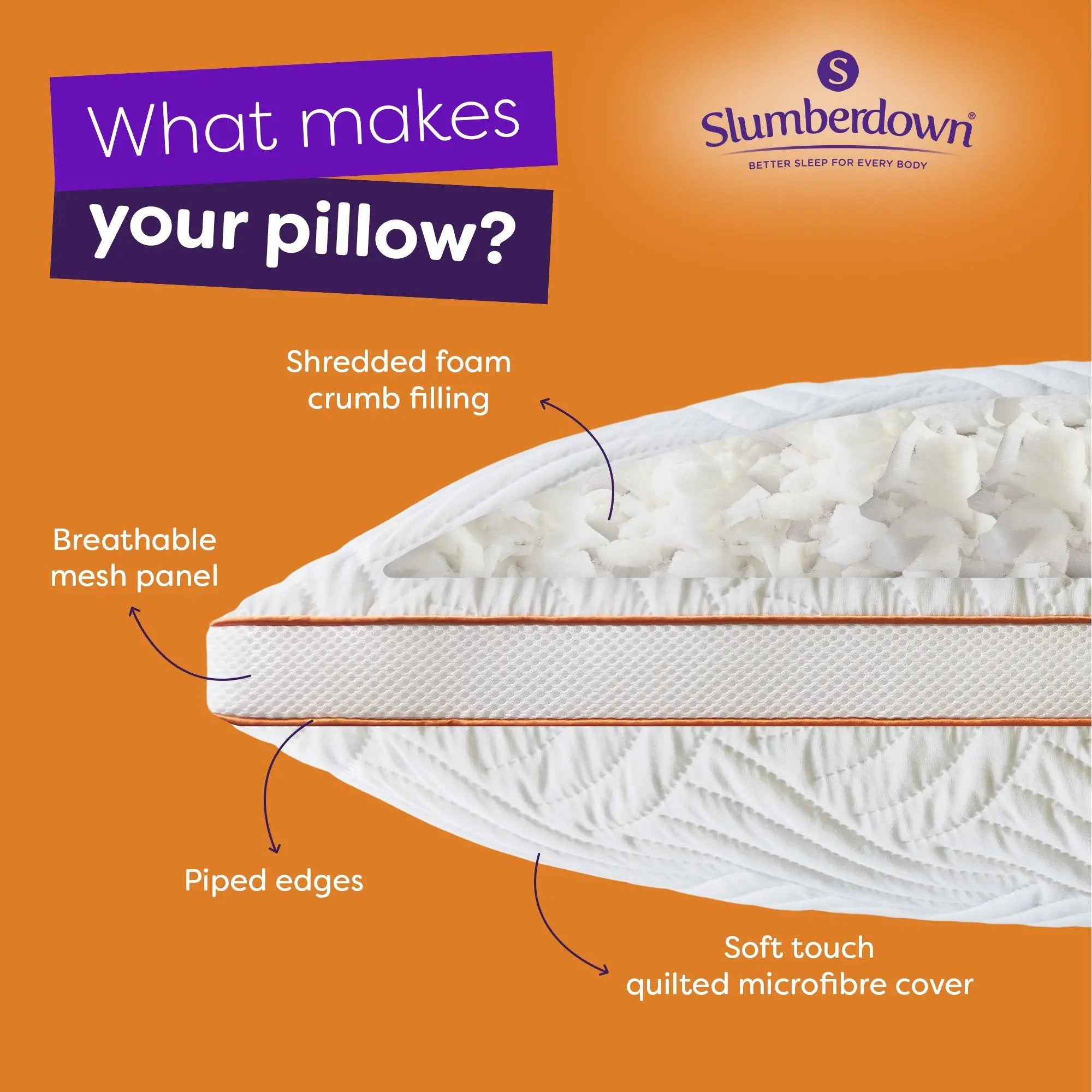 Memory Luxe Pillow - Firm Support Slumberdown