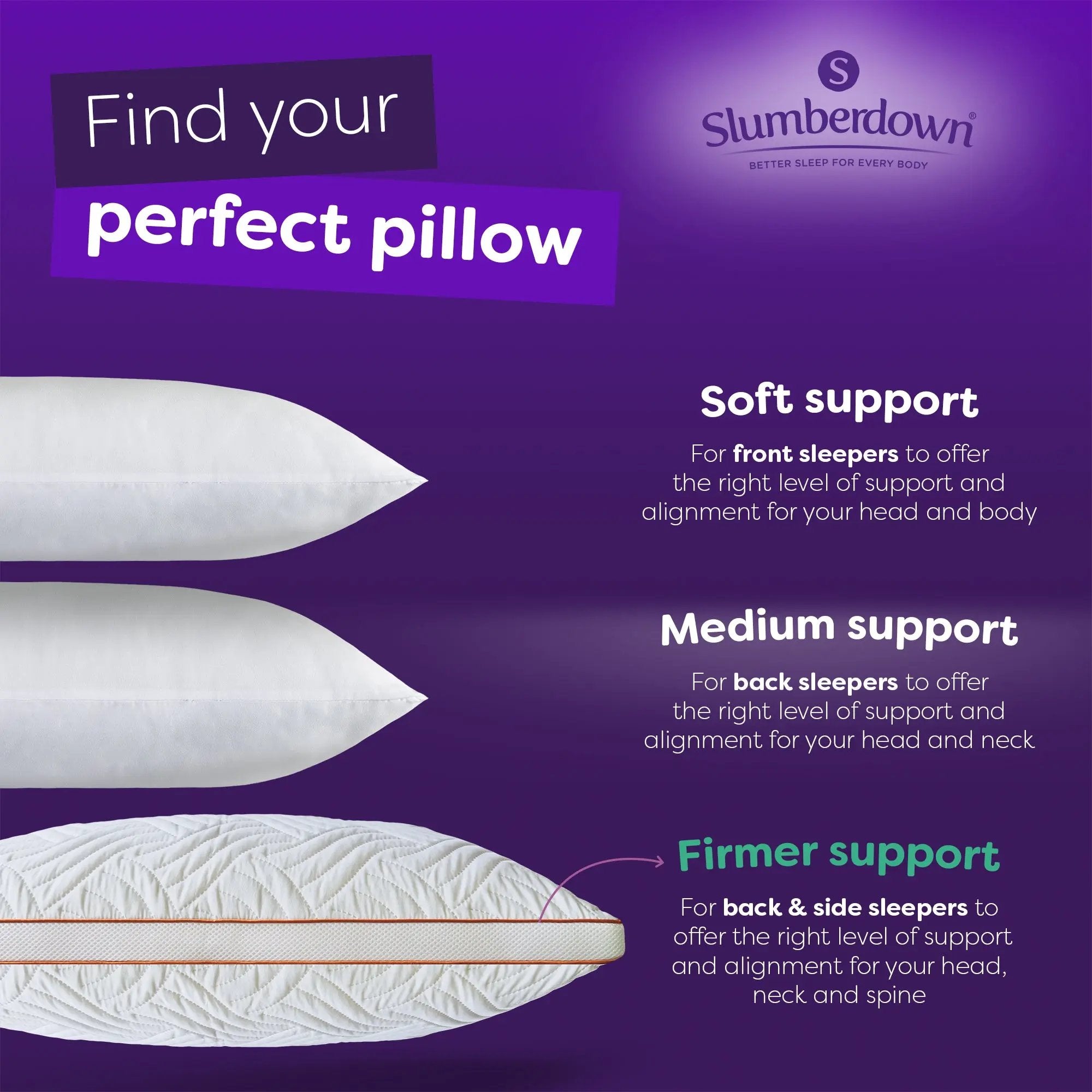 Memory Luxe Pillow - Firm Support Slumberdown
