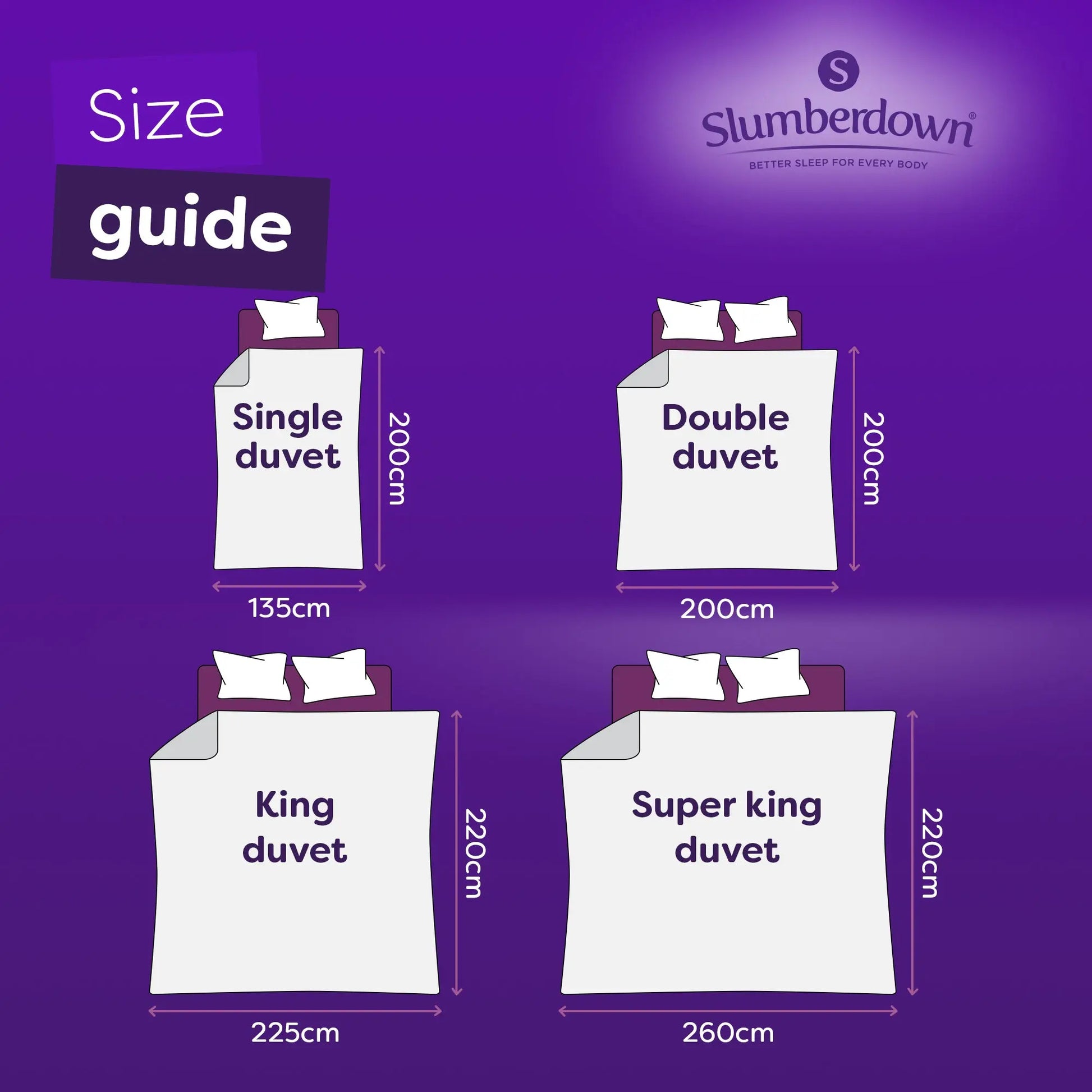 Made For You Two 4.5 / 10.5 TOG Duvet Slumberdown