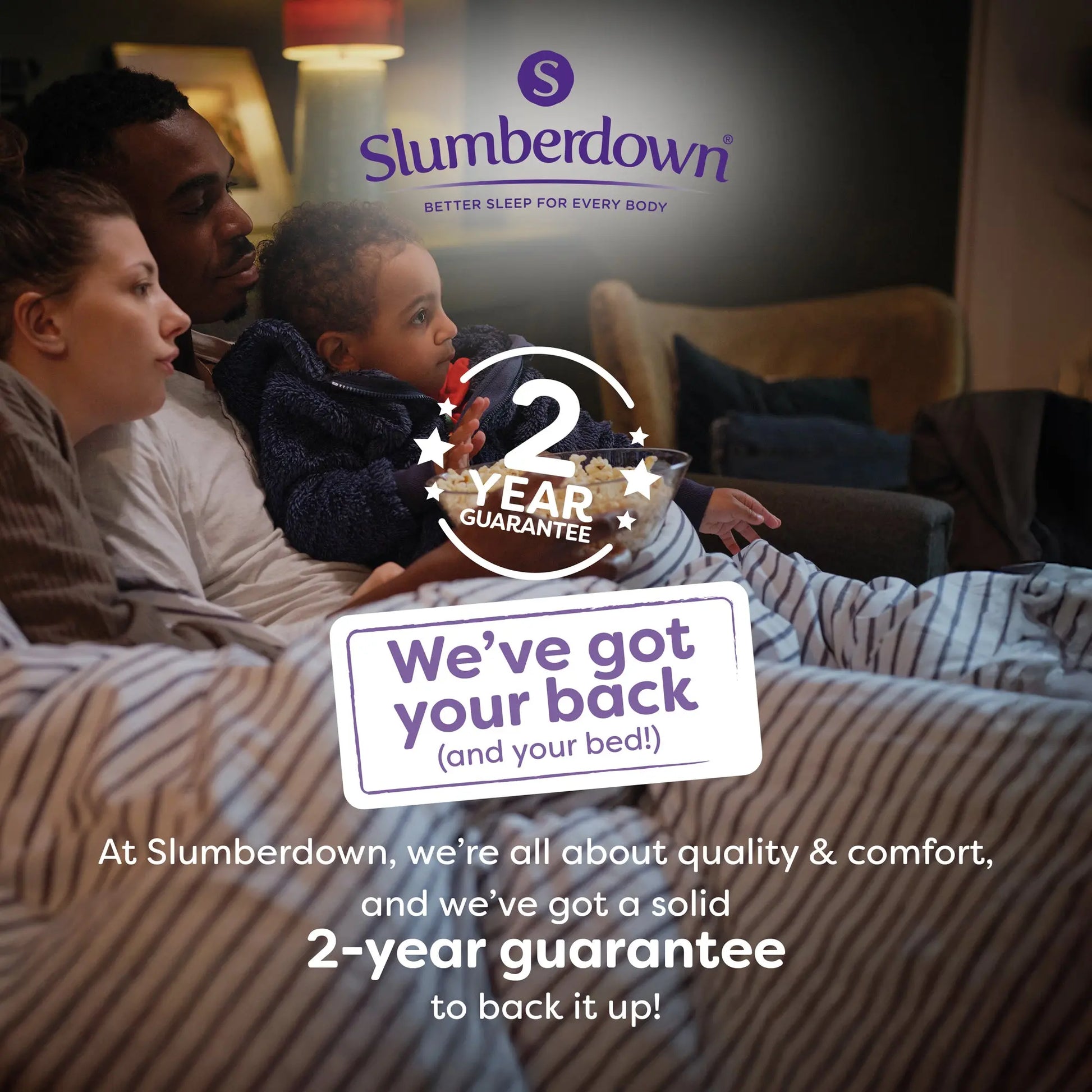 Made For You Two 4.5 / 10.5 TOG Duvet Slumberdown