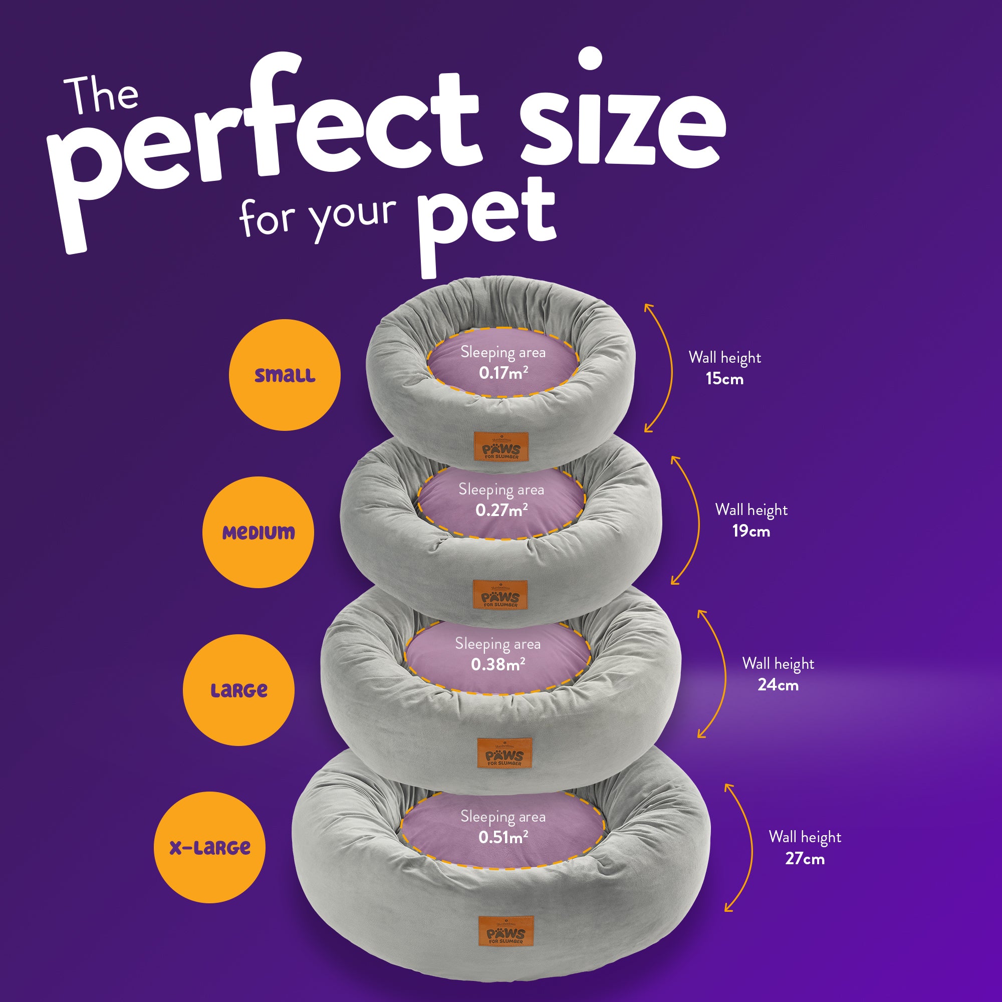 Paws for Slumber Donut Pet Bed