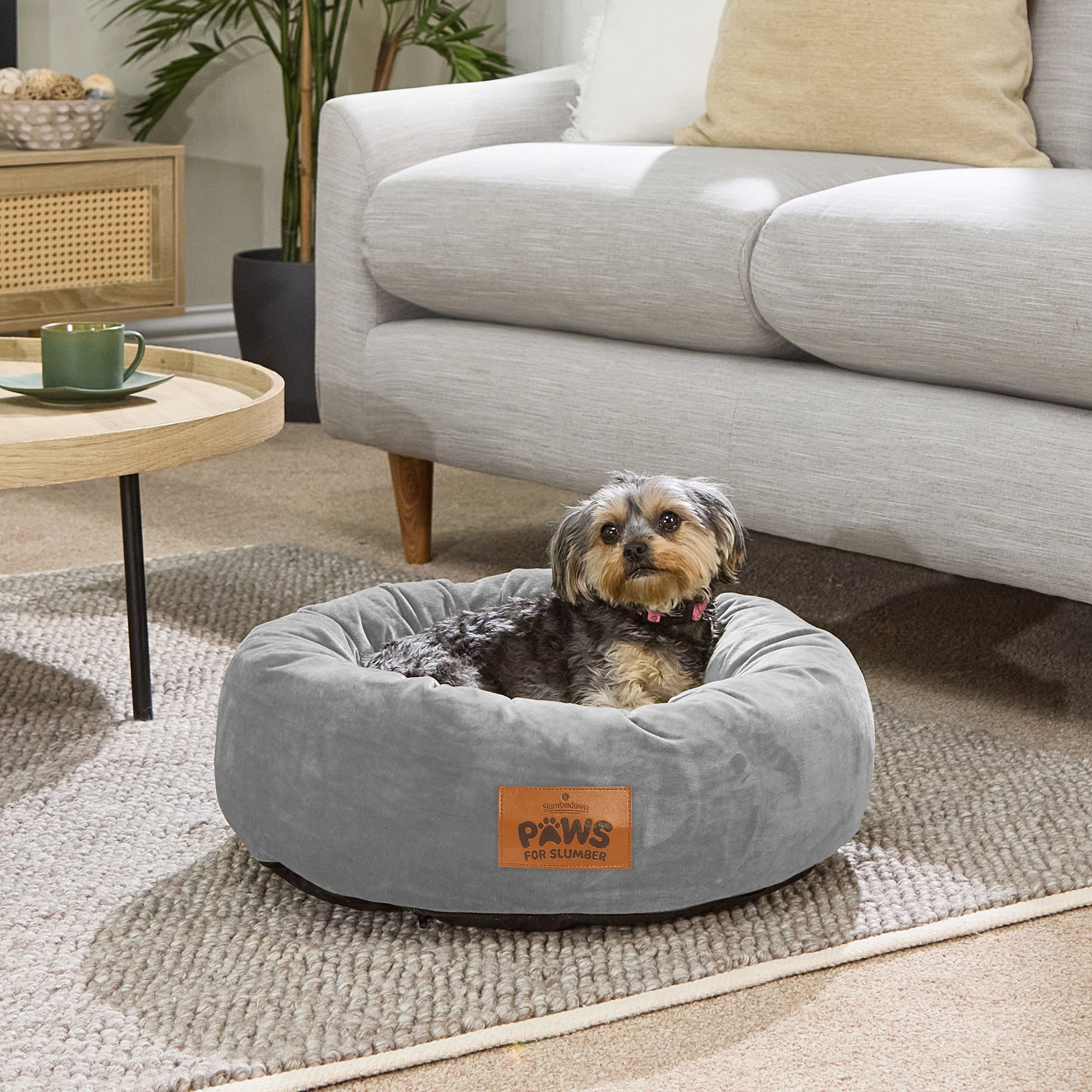 Paws for Slumber Donut Pet Bed