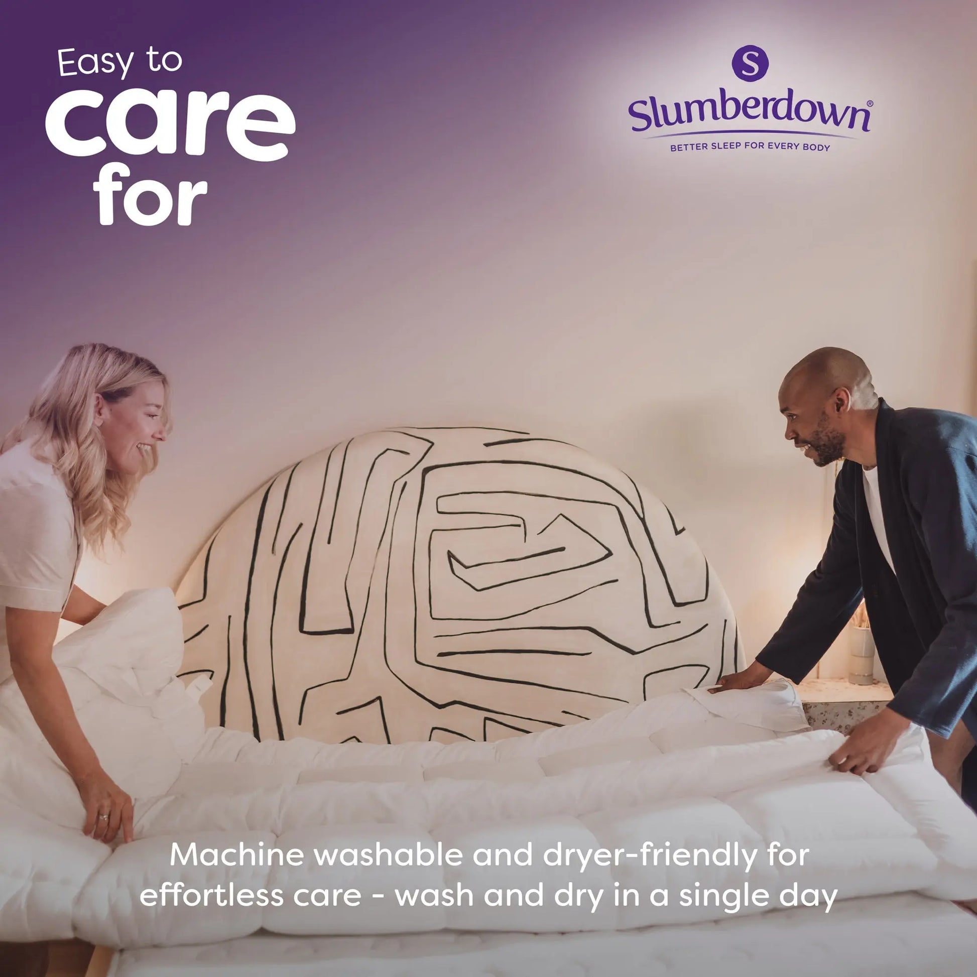 Sleep soundly 5cm Mattress Topper Slumberdown